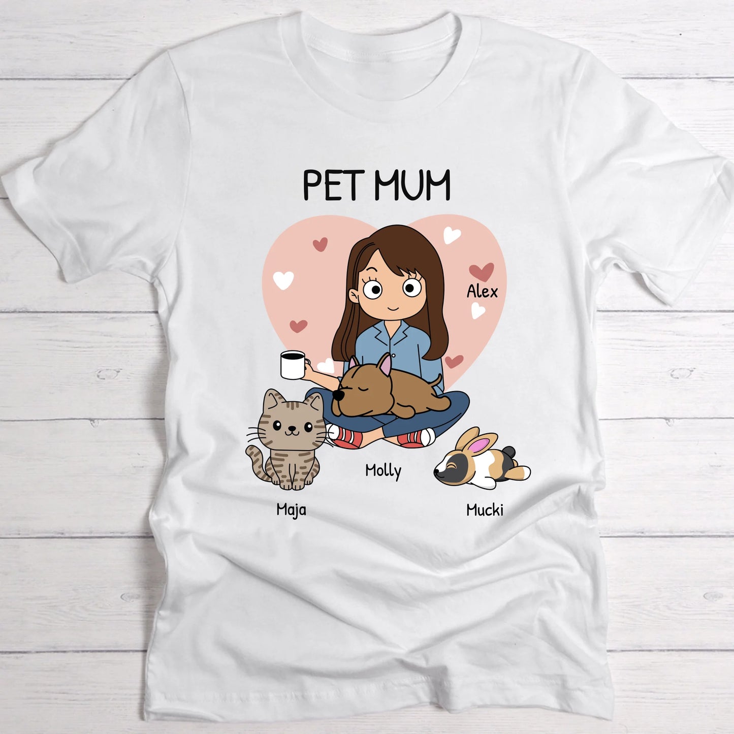 Pet parent - Personalised T-Shirt (Comic Style)