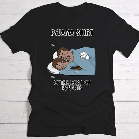 Best pawrents pyjama shirt - Personalised T-Shirt