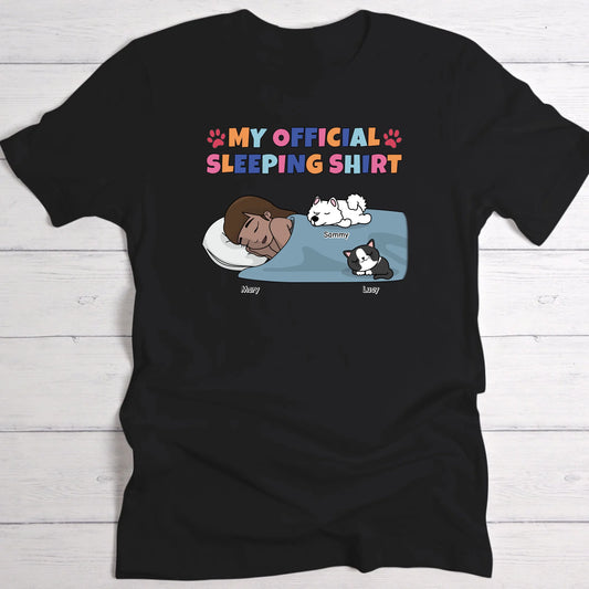 My official sleeping shirt - Personalised T-Shirt