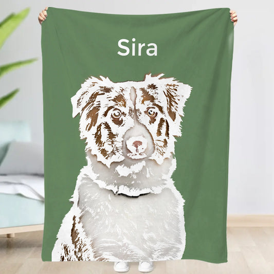 Pet portrait - Personalised Blanket