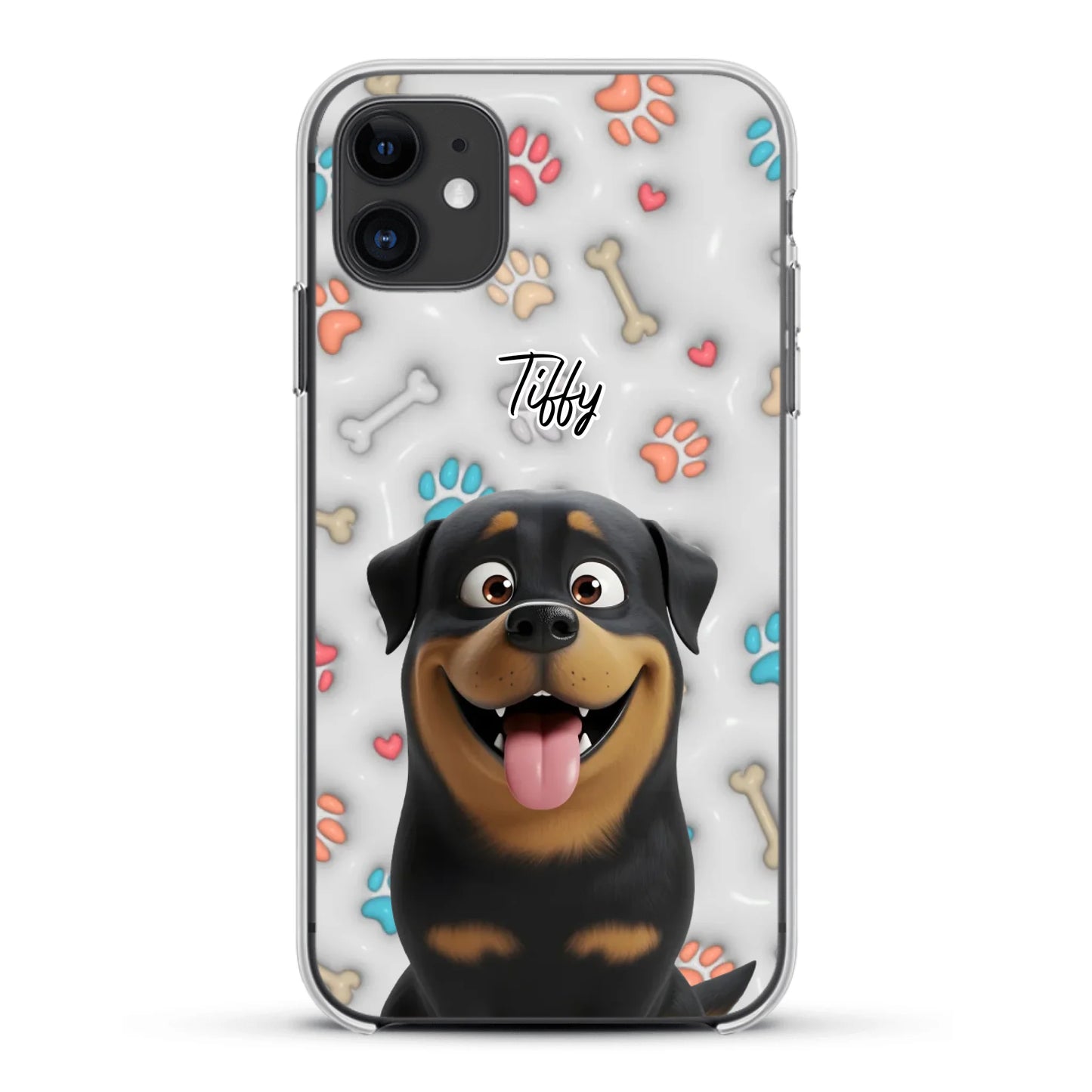 My fave pair of paws (3D look) - Personalised Phone Case