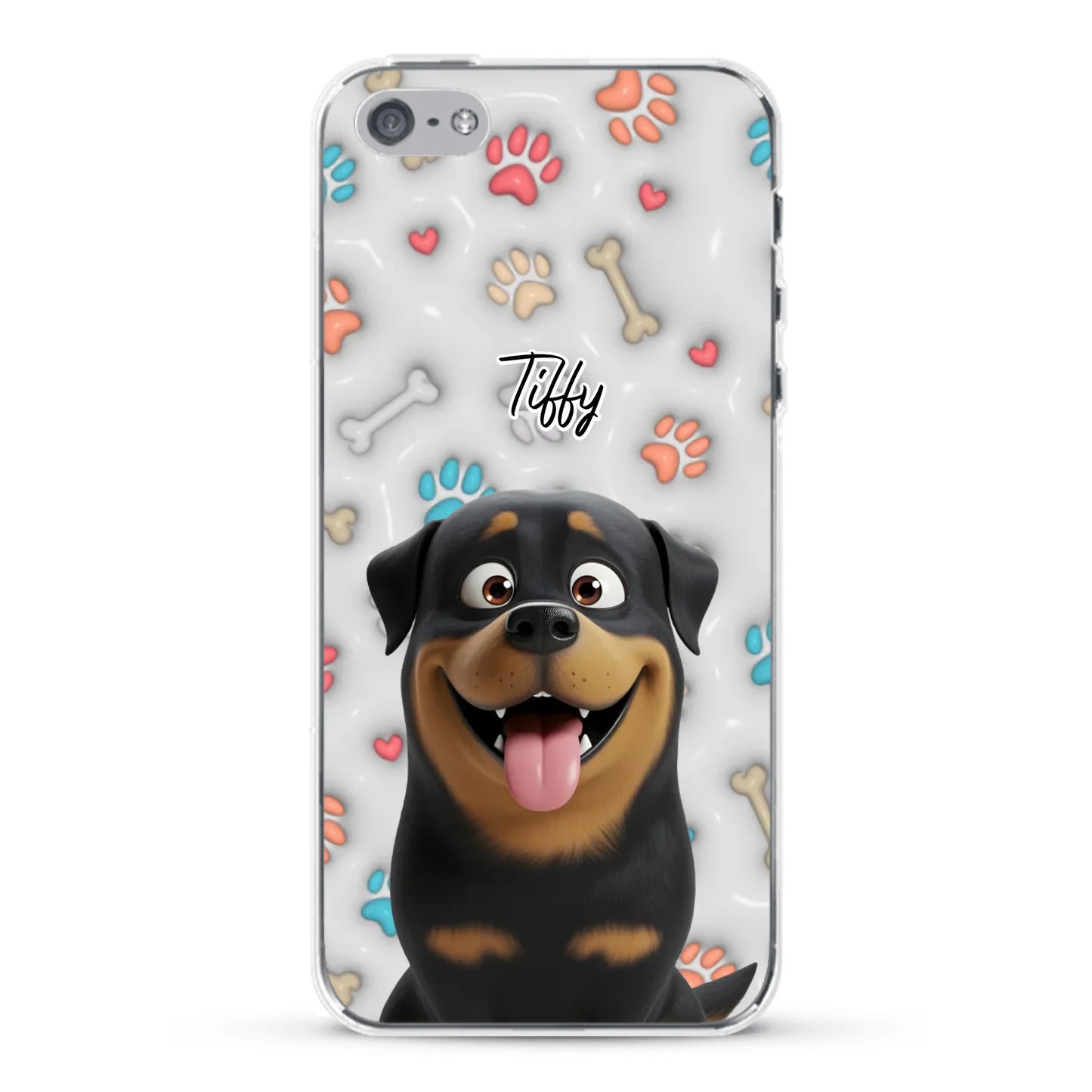 My fave pair of paws (3D look) - Personalised Phone Case