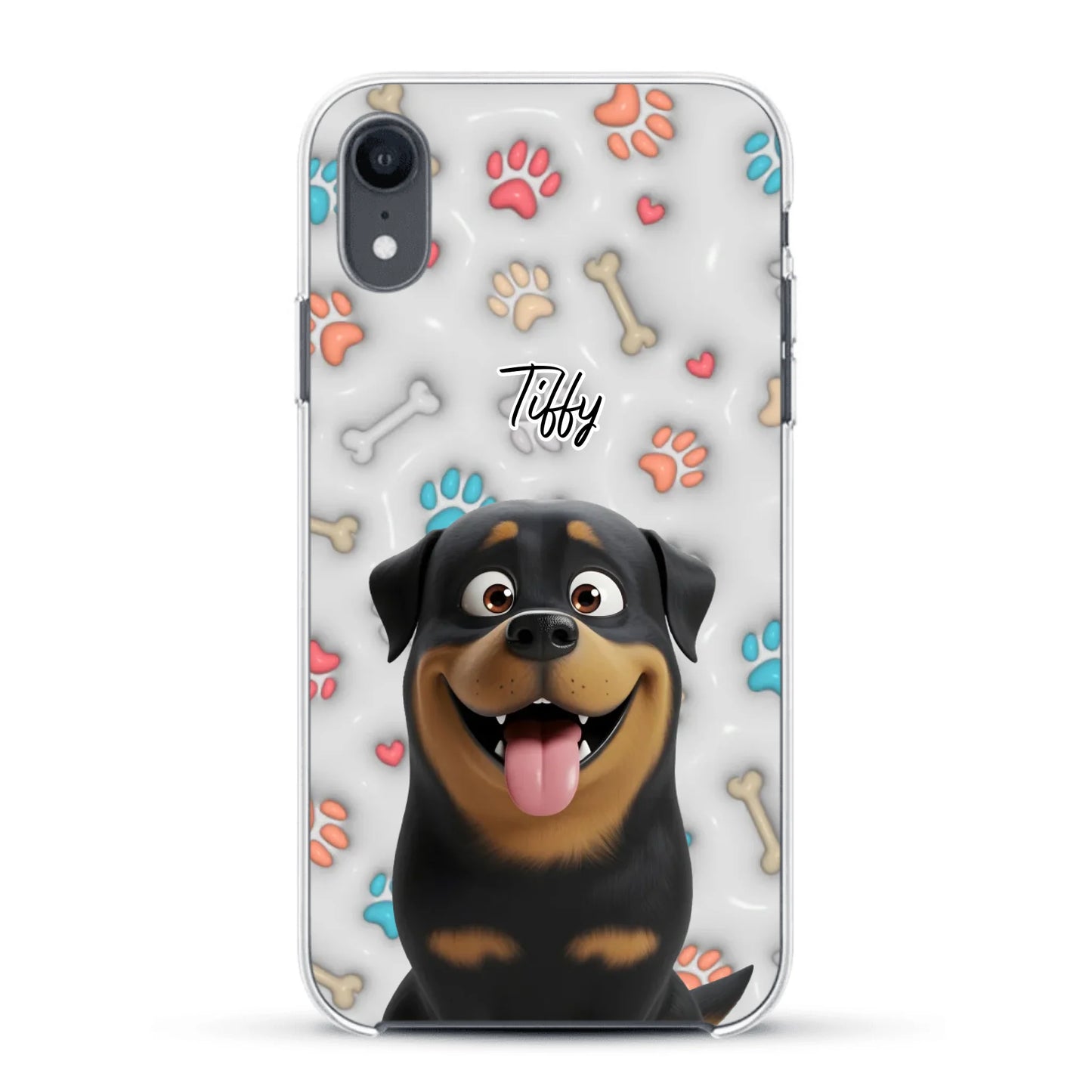 My fave pair of paws (3D look) - Personalised Phone Case