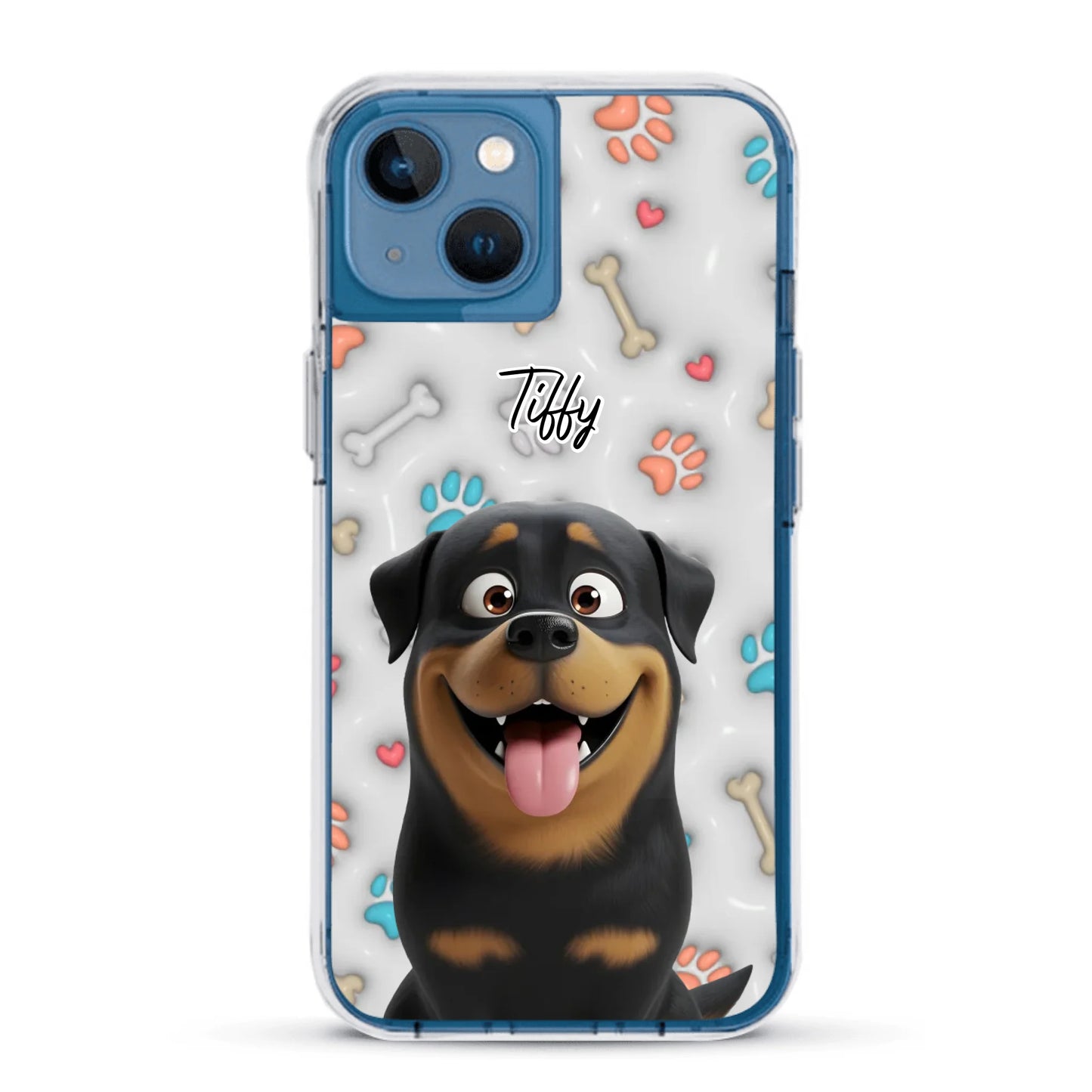 My fave pair of paws (3D look) - Personalised Phone Case