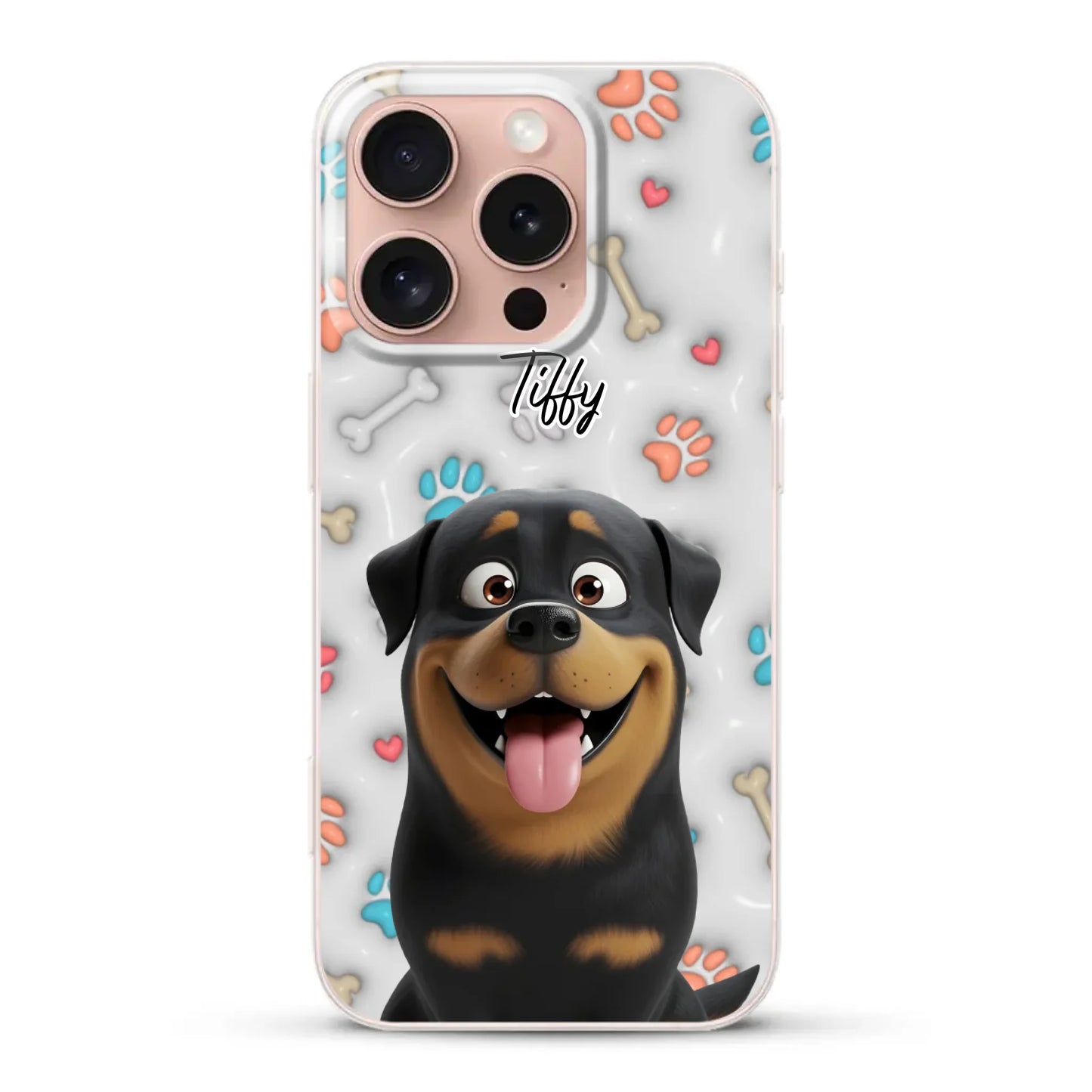 My fave pair of paws (3D look) - Personalised Phone Case