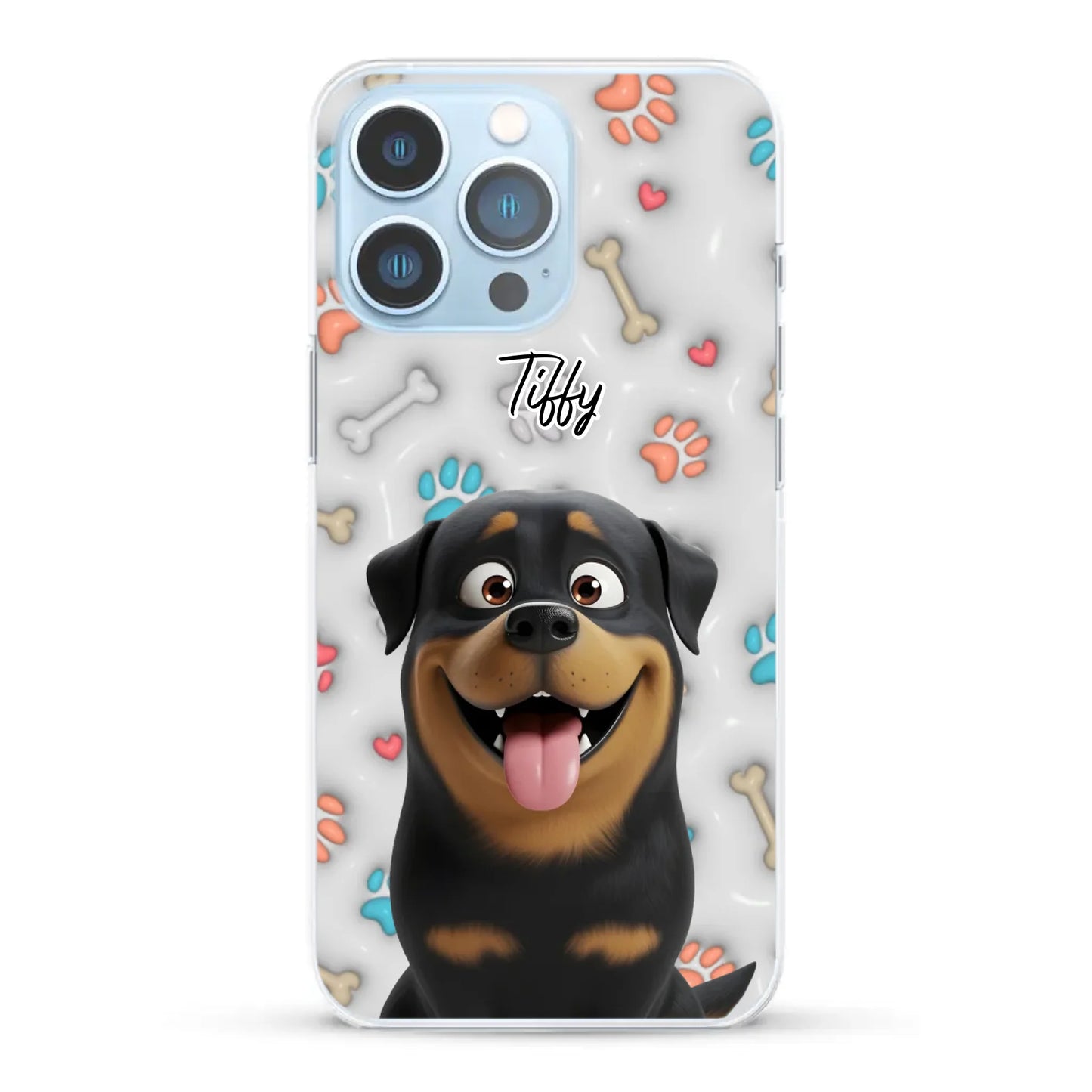 My fave pair of paws (3D look) - Personalised Phone Case