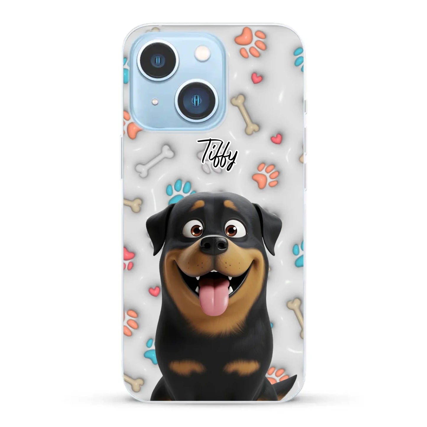 My fave pair of paws (3D look) - Personalised Phone Case
