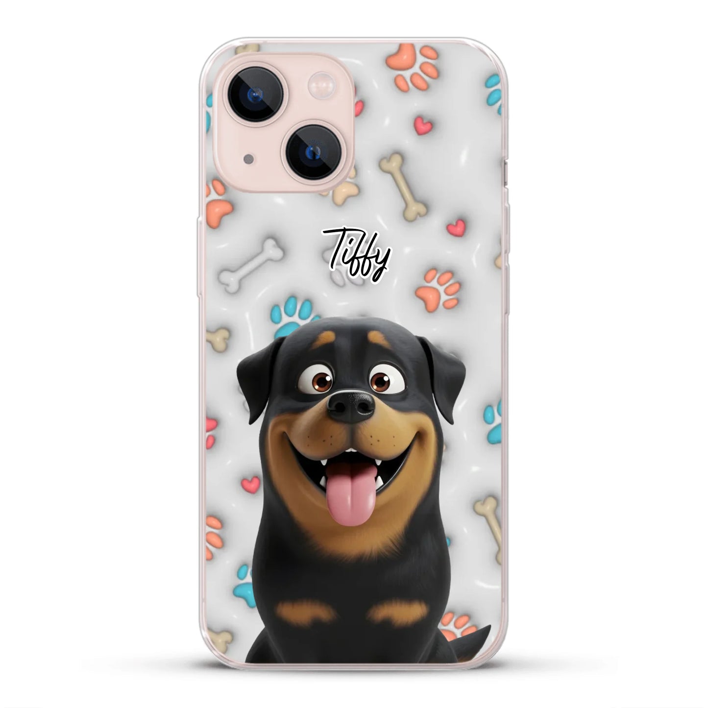 My fave pair of paws (3D look) - Personalised Phone Case