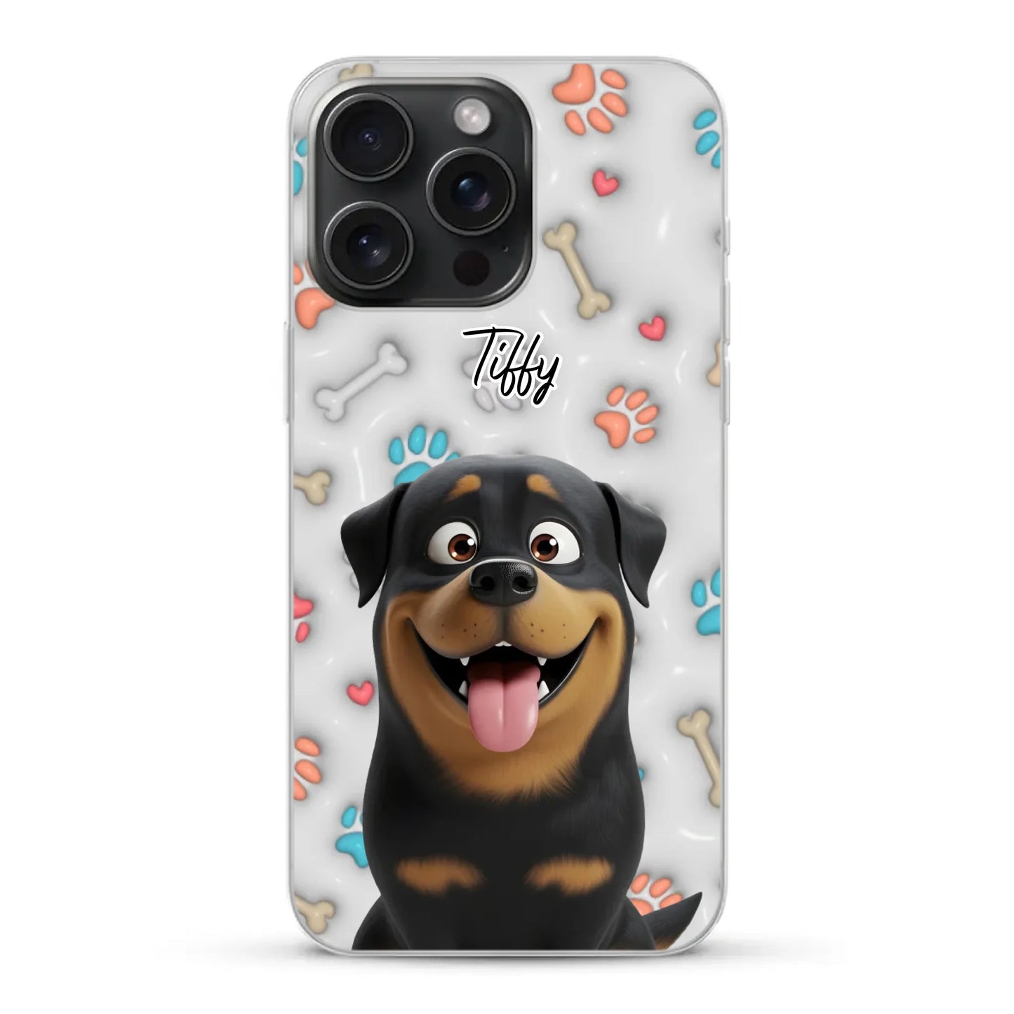 My fave pair of paws (3D look) - Personalised Phone Case