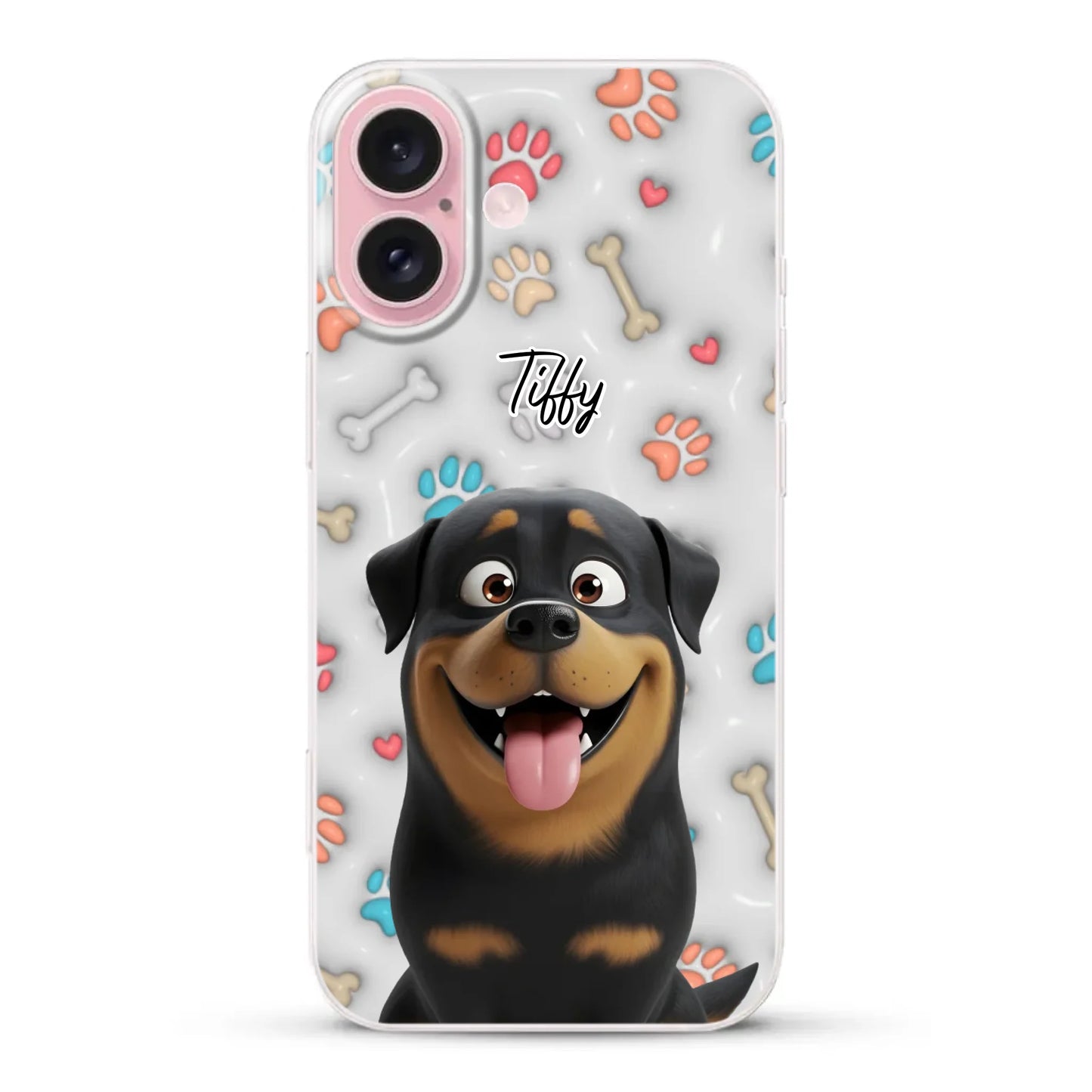 My fave pair of paws (3D look) - Personalised Phone Case