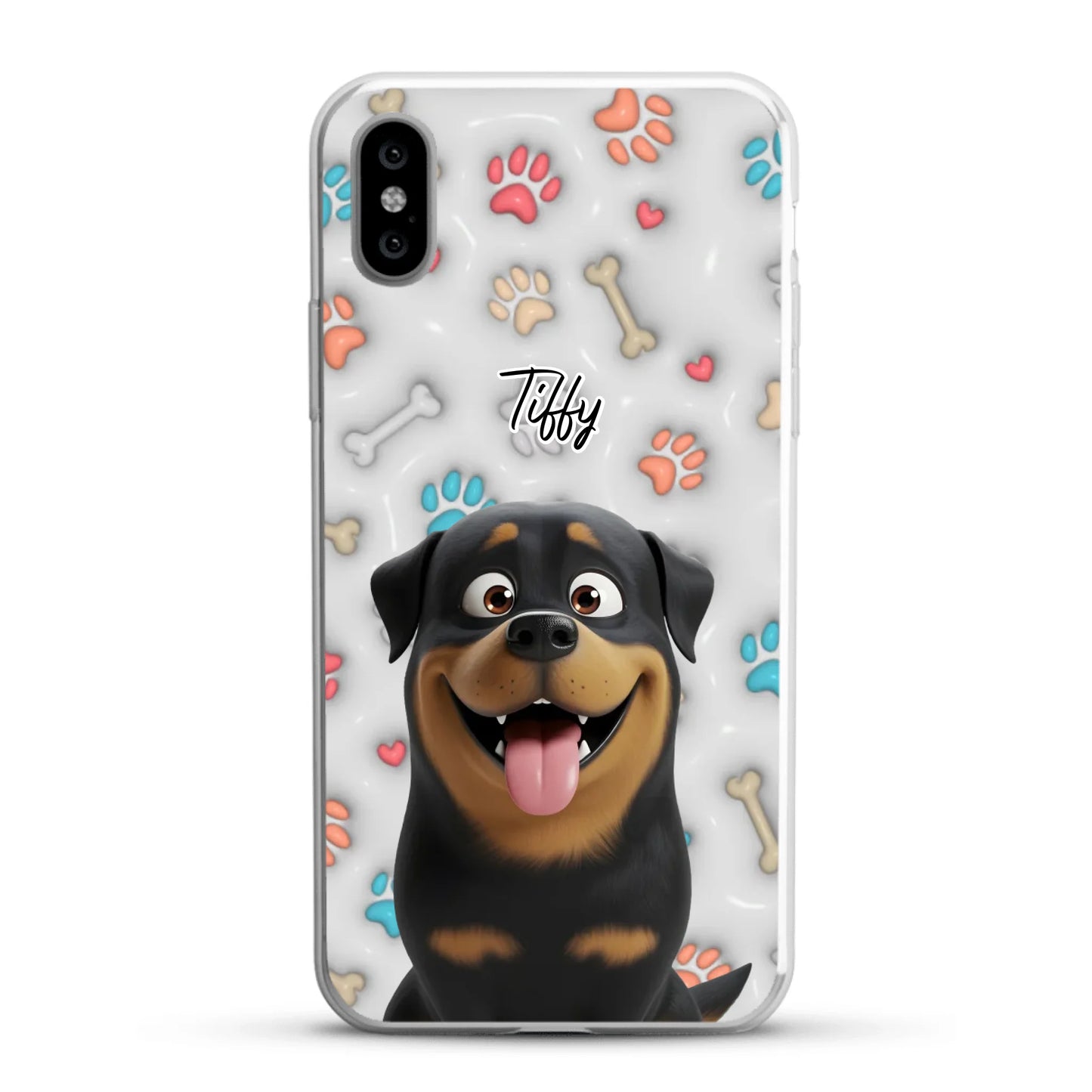 My fave pair of paws (3D look) - Personalised Phone Case