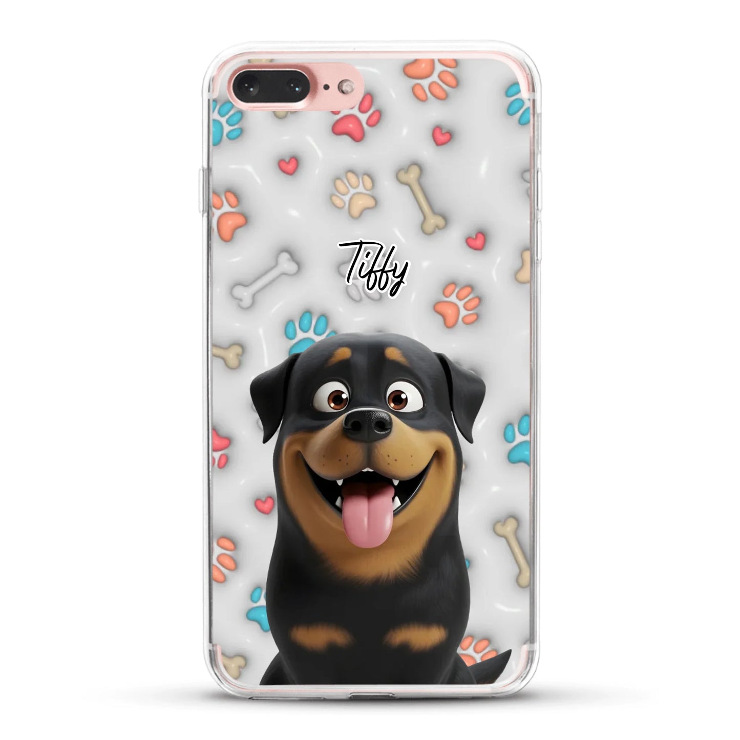 My fave pair of paws (3D look) - Personalised Phone Case