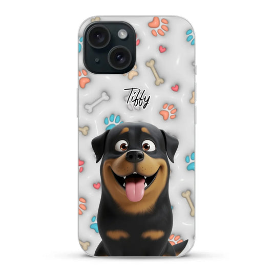 My fave pair of paws (3D look) - Personalised Phone Case