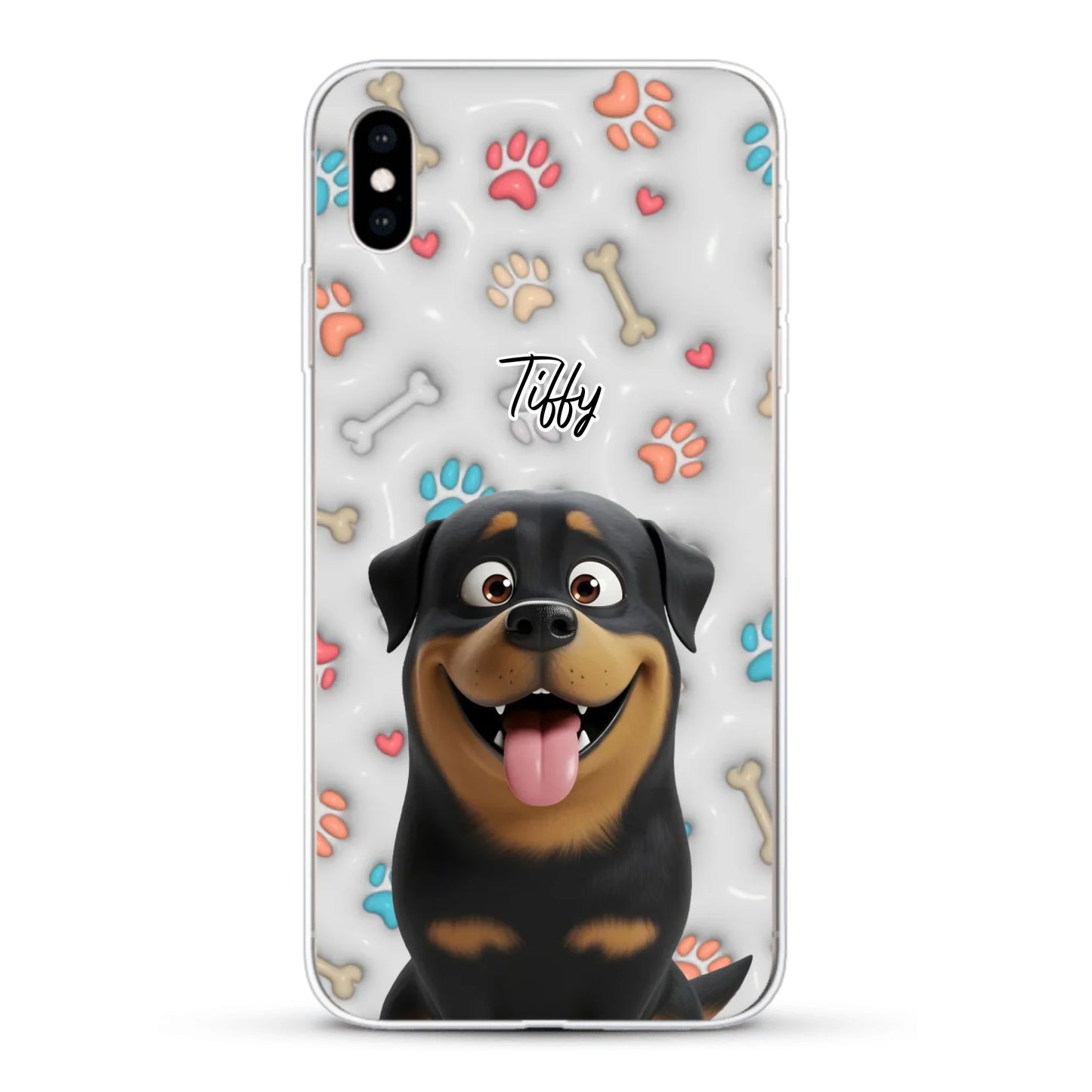 My fave pair of paws (3D look) - Personalised Phone Case