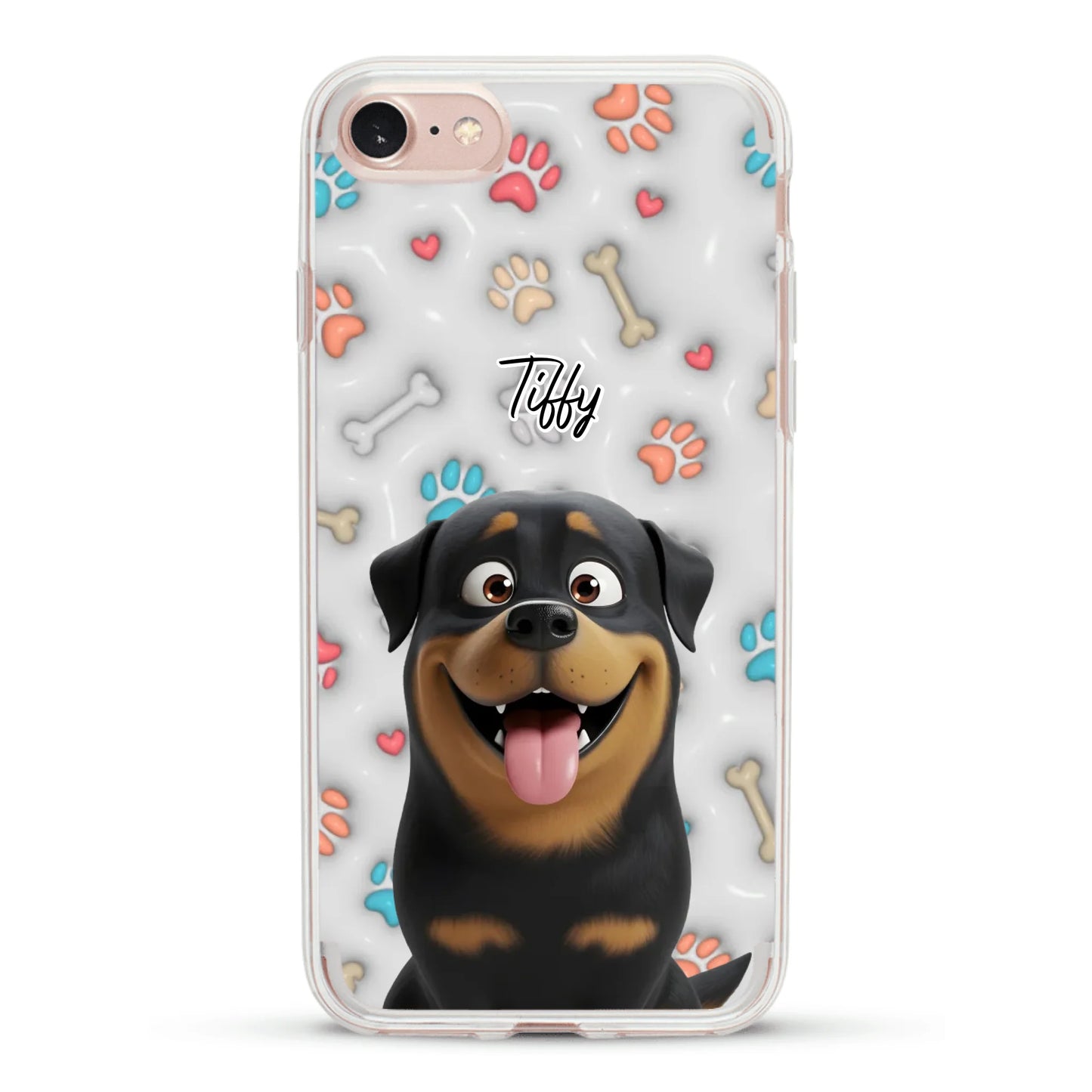 My fave pair of paws (3D look) - Personalised Phone Case