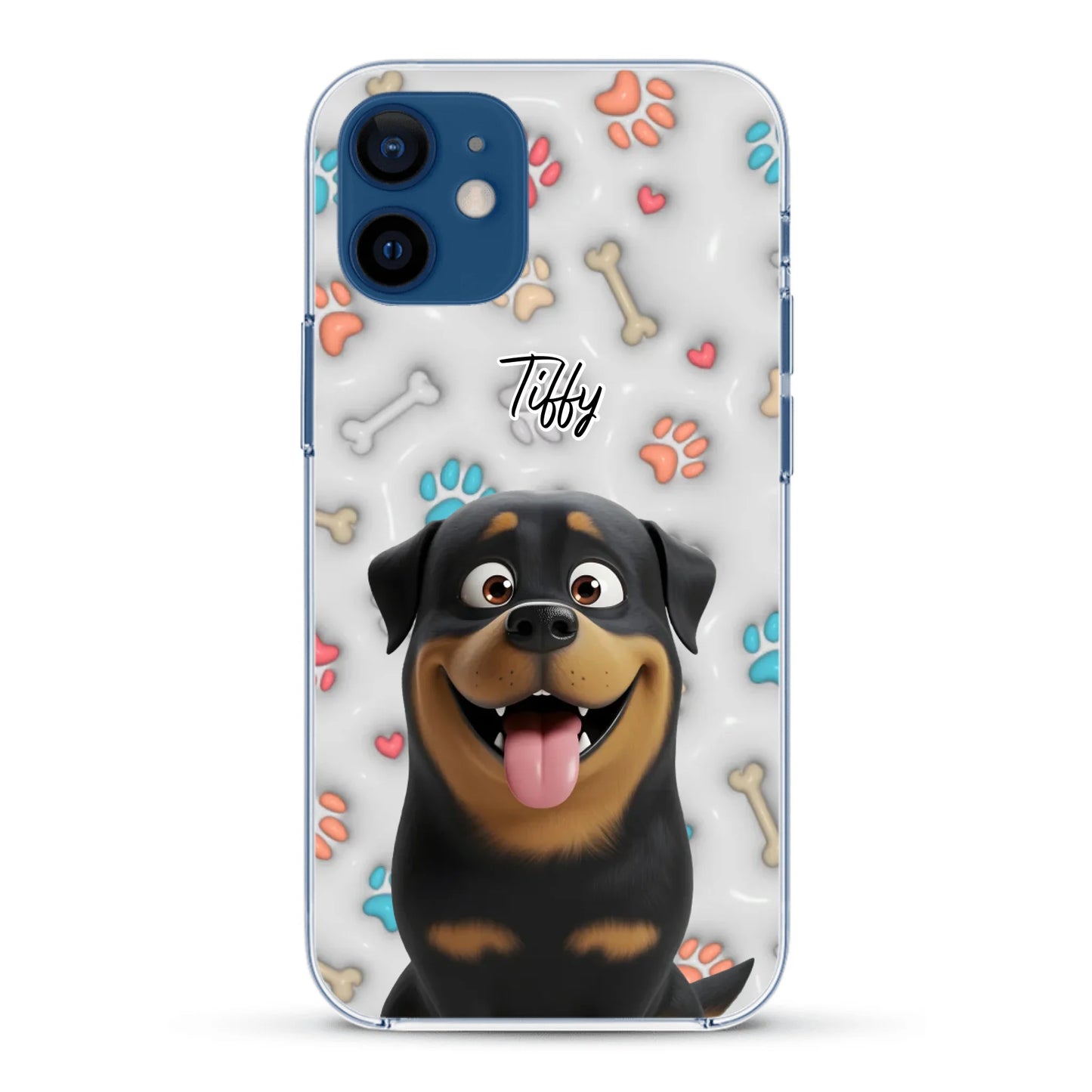 My fave pair of paws (3D look) - Personalised Phone Case