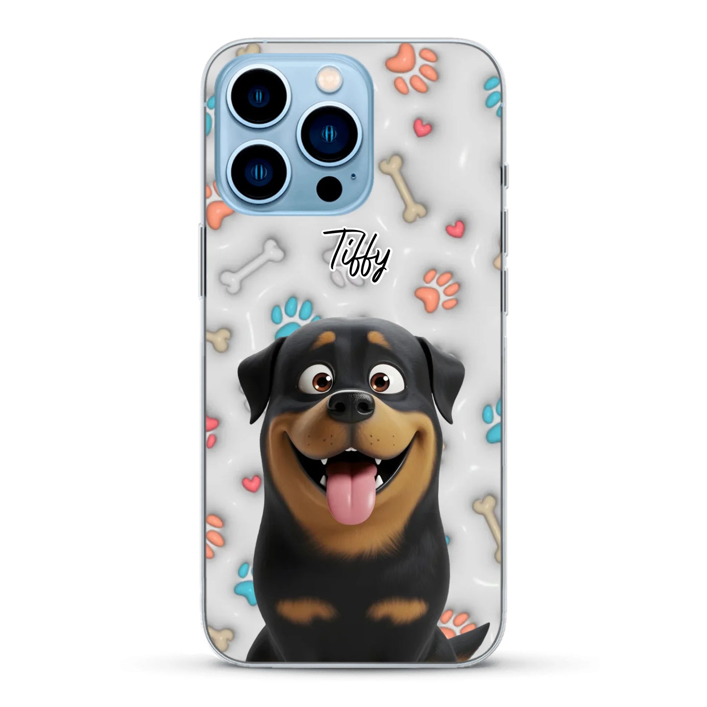 My fave pair of paws (3D look) - Personalised Phone Case