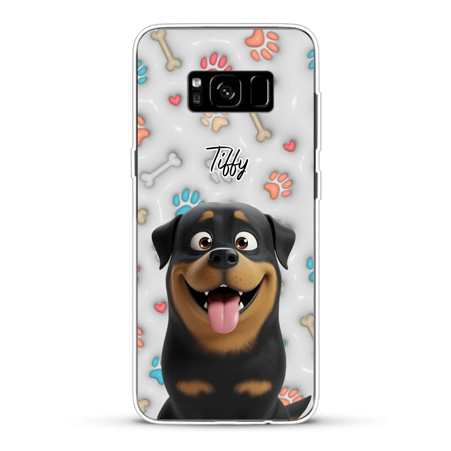My fave pair of paws (3D look) - Personalised Phone Case