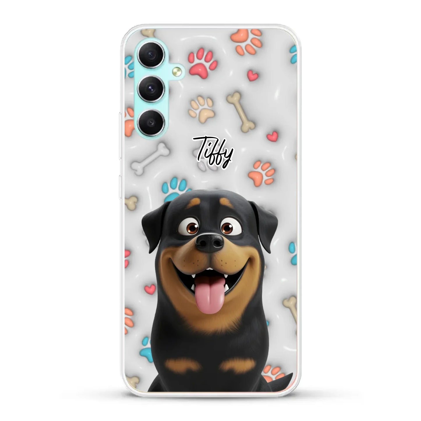 My fave pair of paws (3D look) - Personalised Phone Case