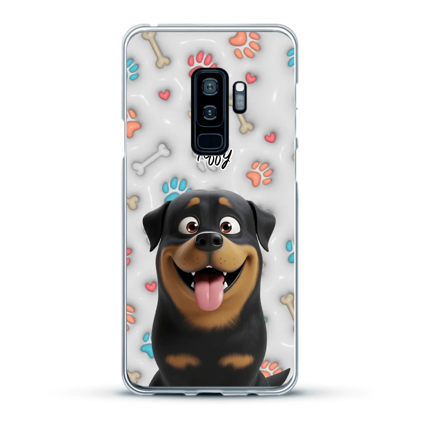My fave pair of paws (3D look) - Personalised Phone Case