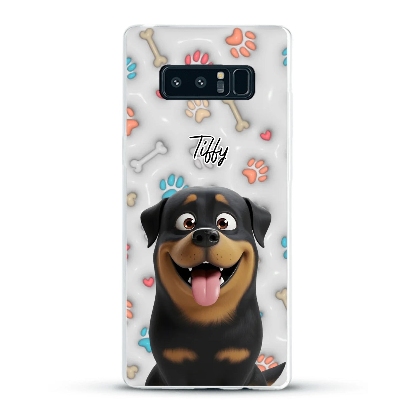 My fave pair of paws (3D look) - Personalised Phone Case