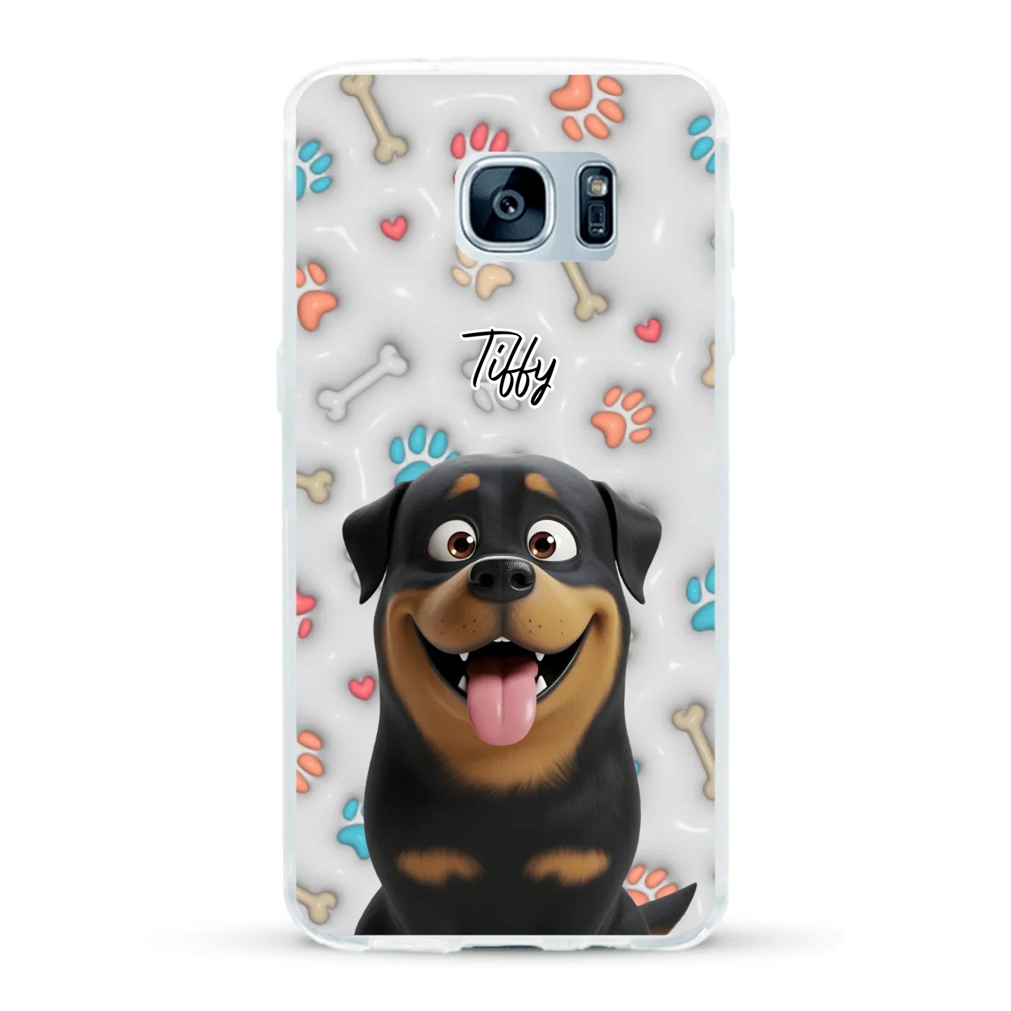 My fave pair of paws (3D look) - Personalised Phone Case