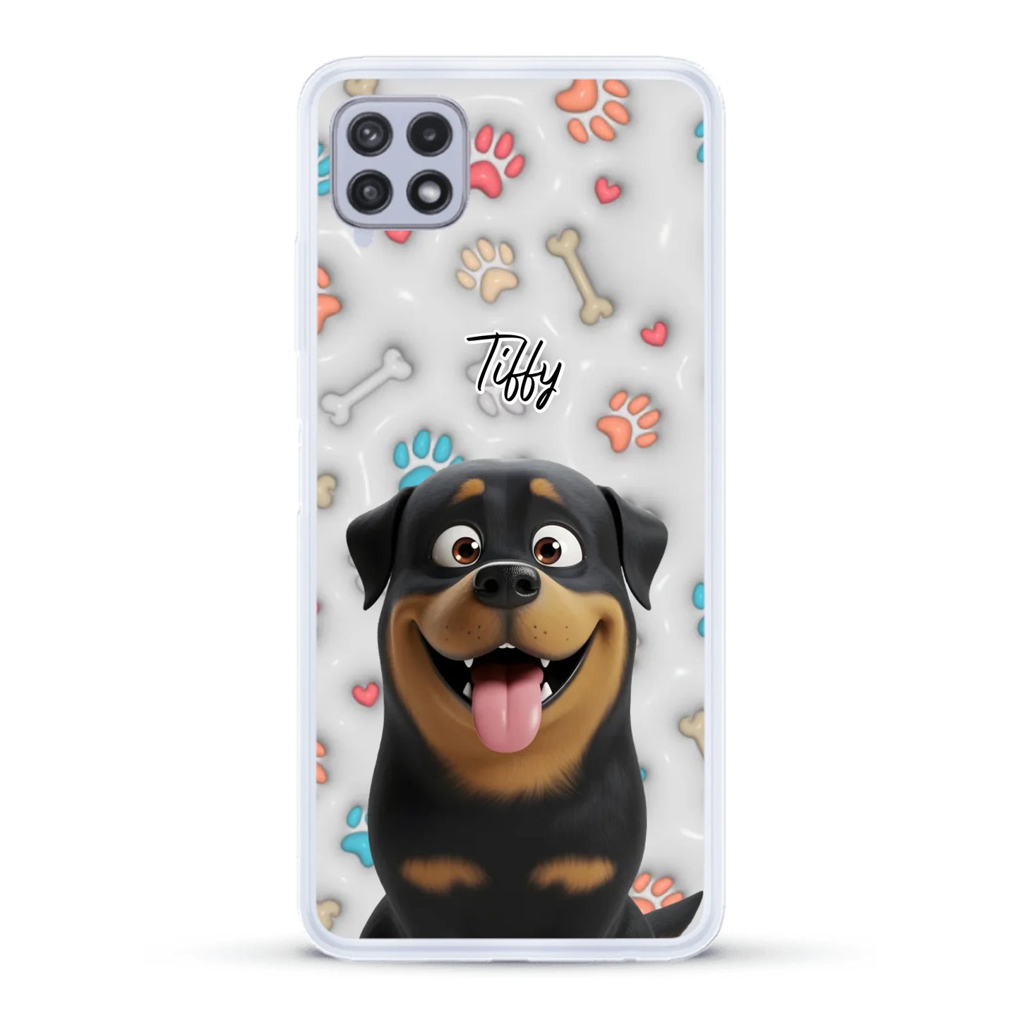 My fave pair of paws (3D look) - Personalised Phone Case