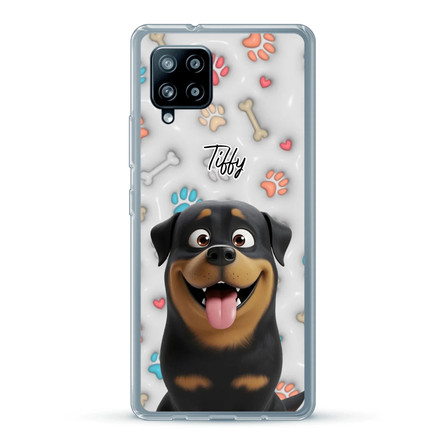 My fave pair of paws (3D look) - Personalised Phone Case