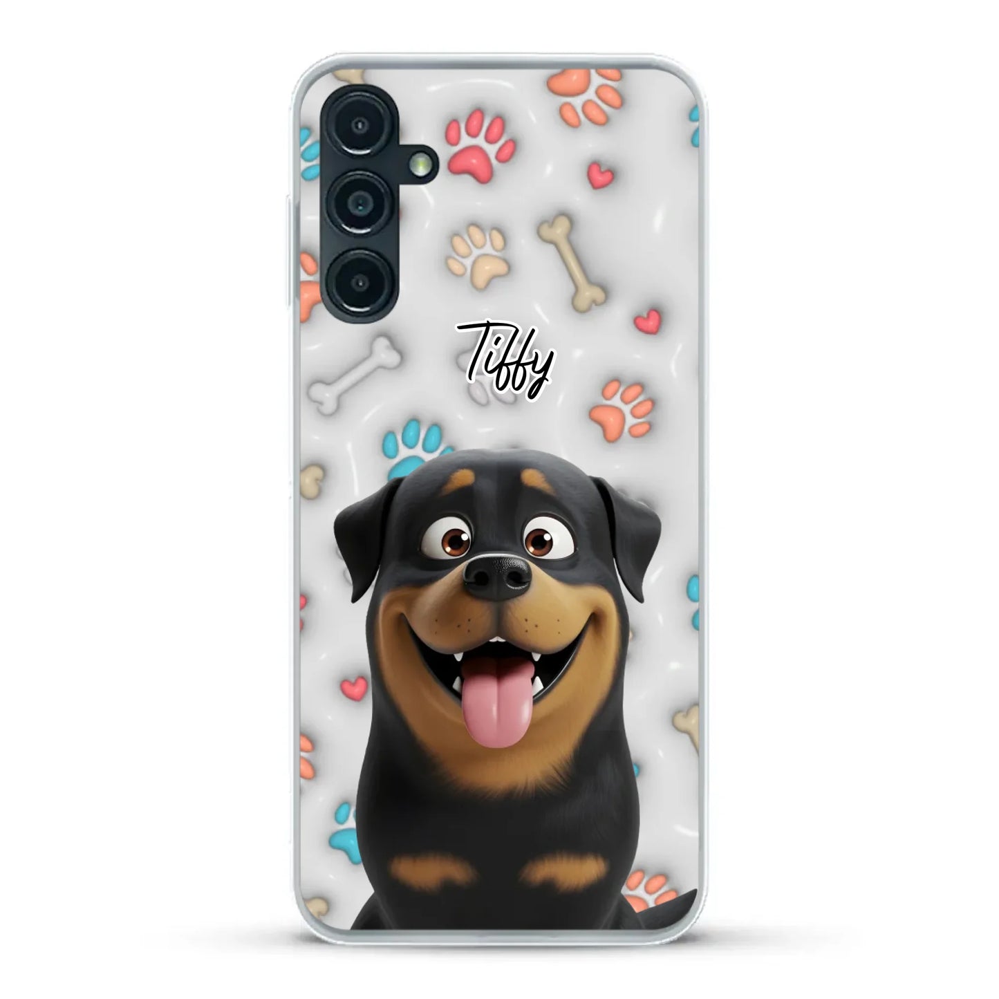 My fave pair of paws (3D look) - Personalised Phone Case