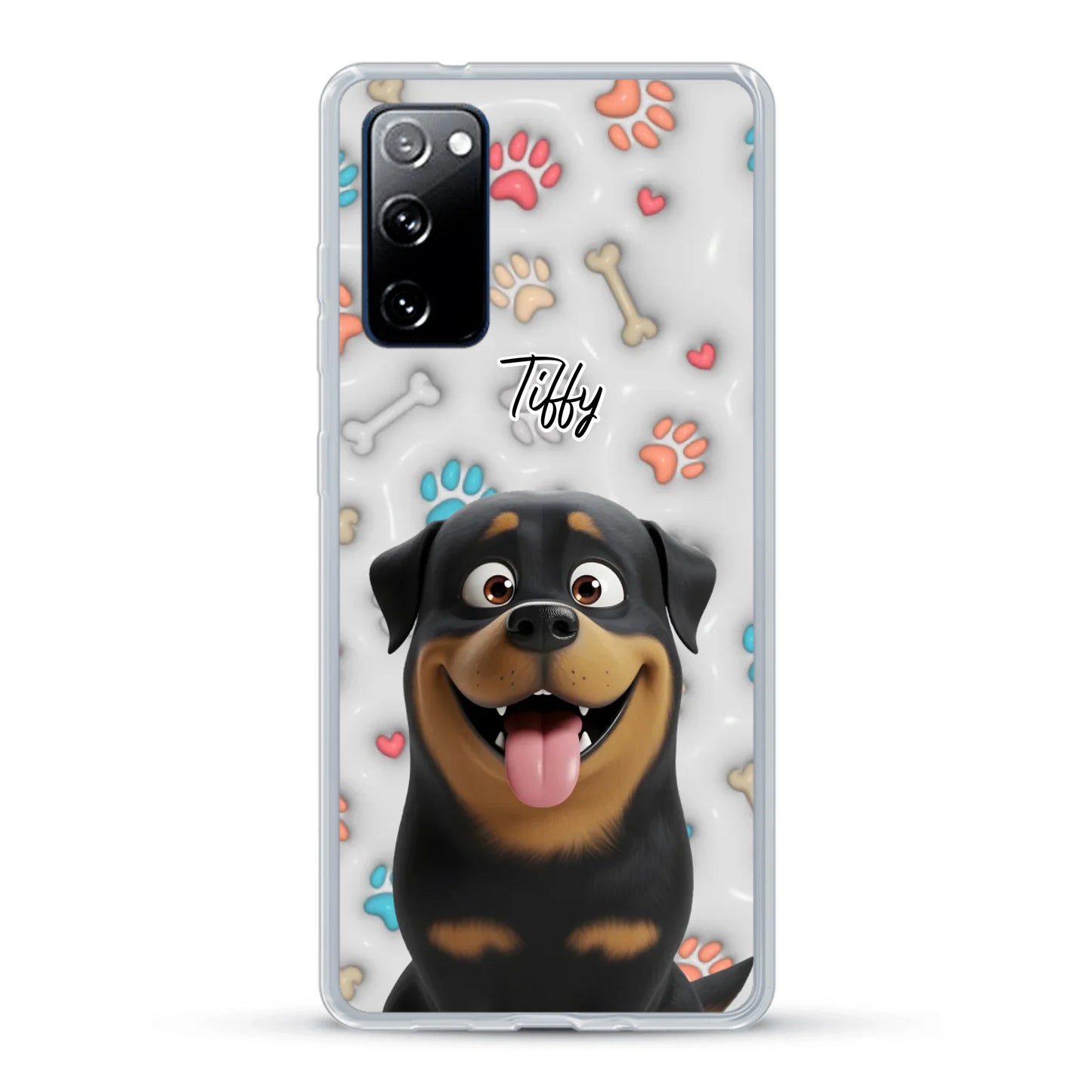 My fave pair of paws (3D look) - Personalised Phone Case