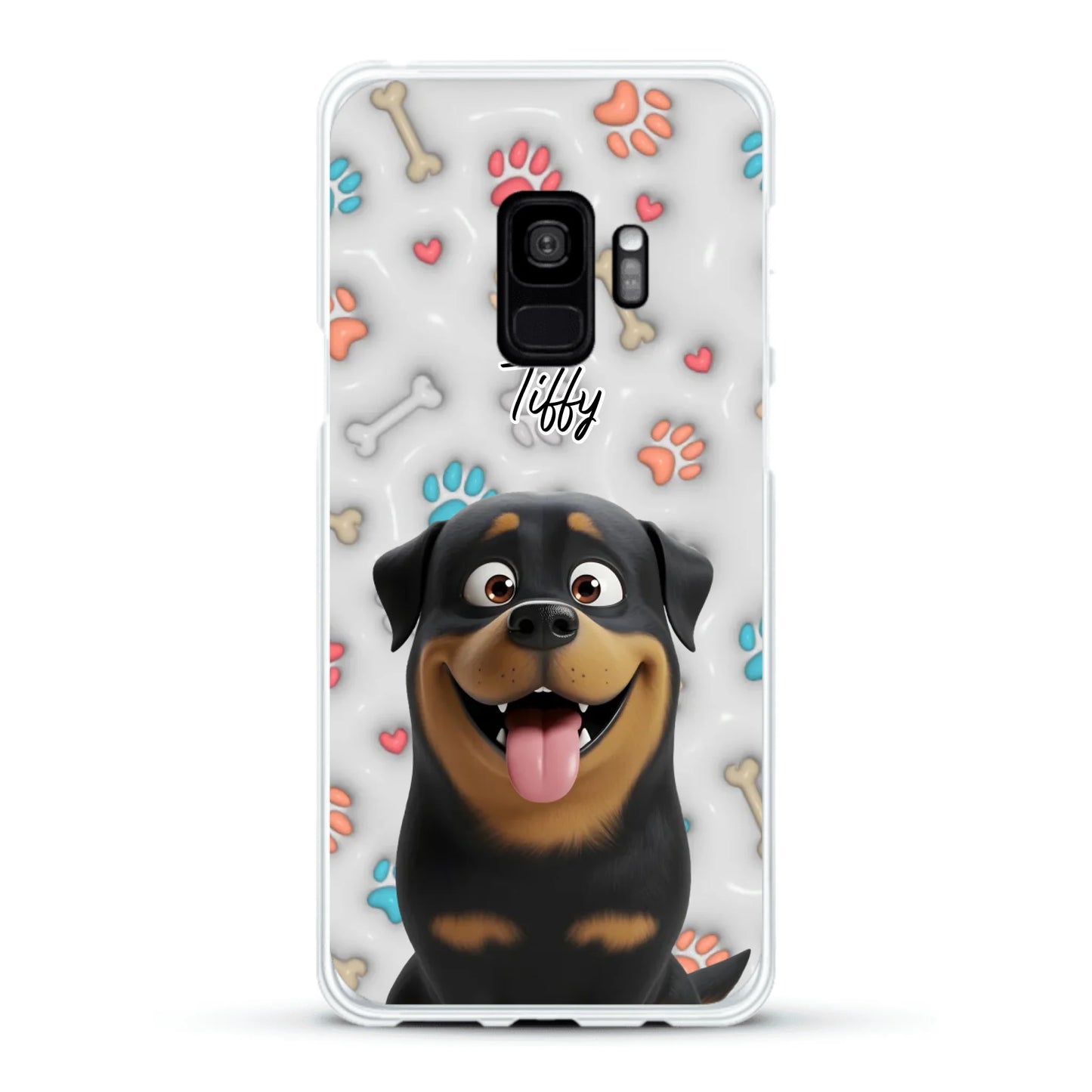 My fave pair of paws (3D look) - Personalised Phone Case