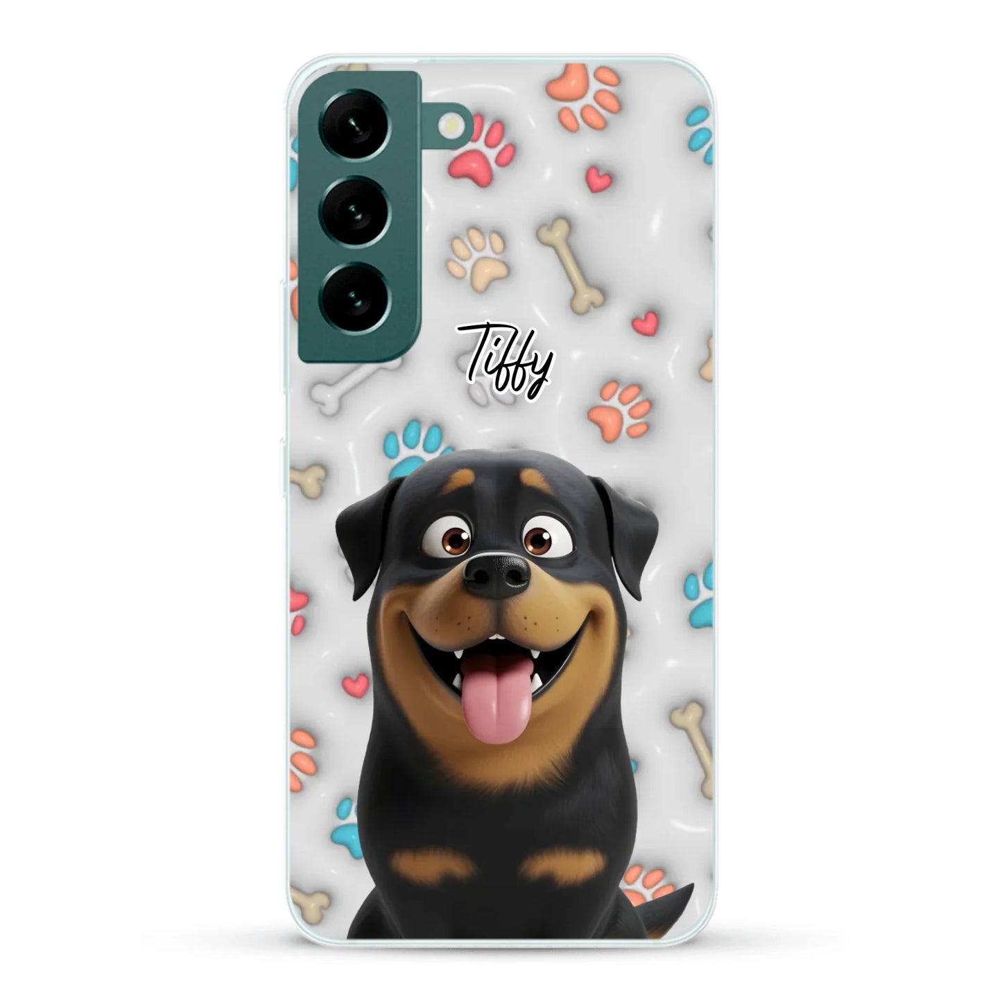 My fave pair of paws (3D look) - Personalised Phone Case