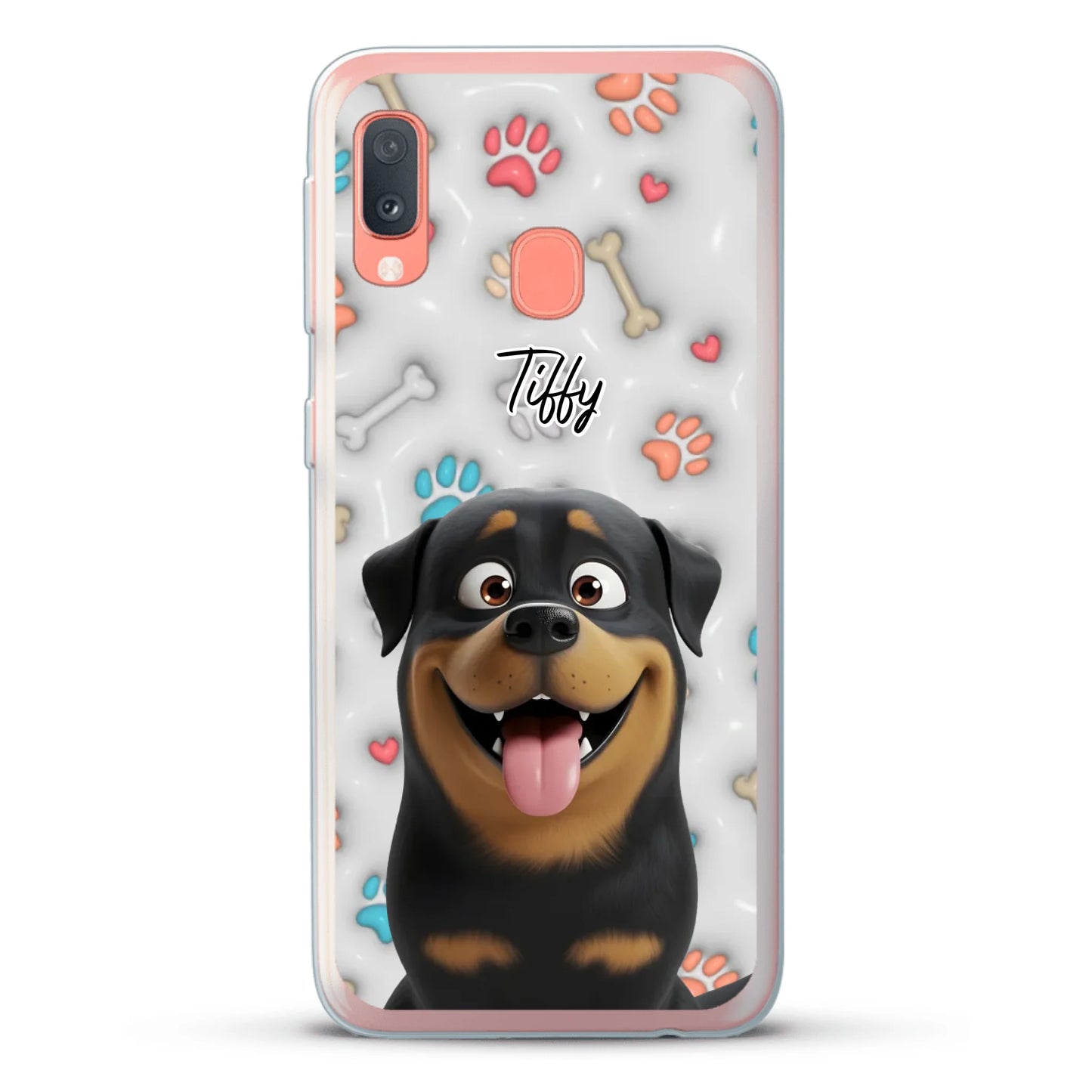 My fave pair of paws (3D look) - Personalised Phone Case