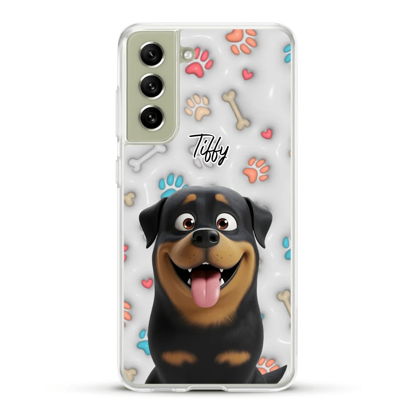 My fave pair of paws (3D look) - Personalised Phone Case