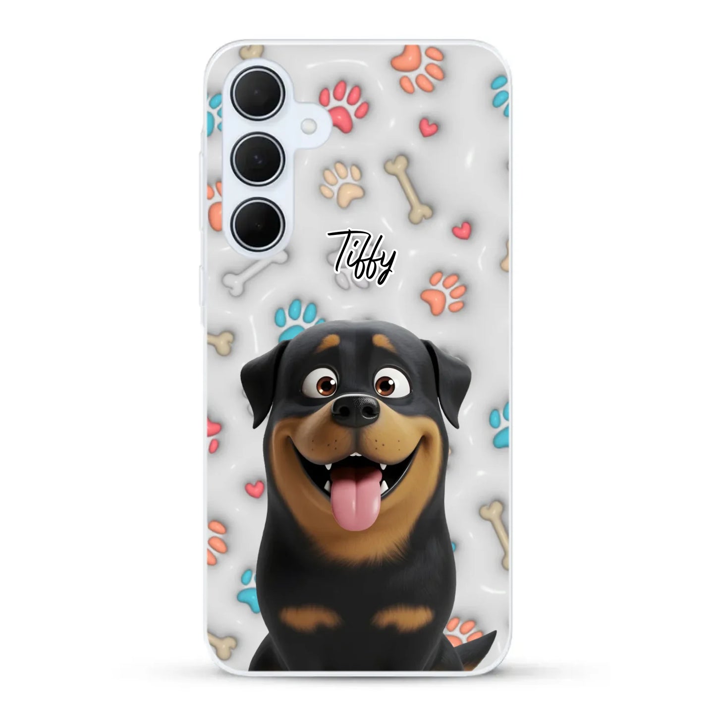 My fave pair of paws (3D look) - Personalised Phone Case