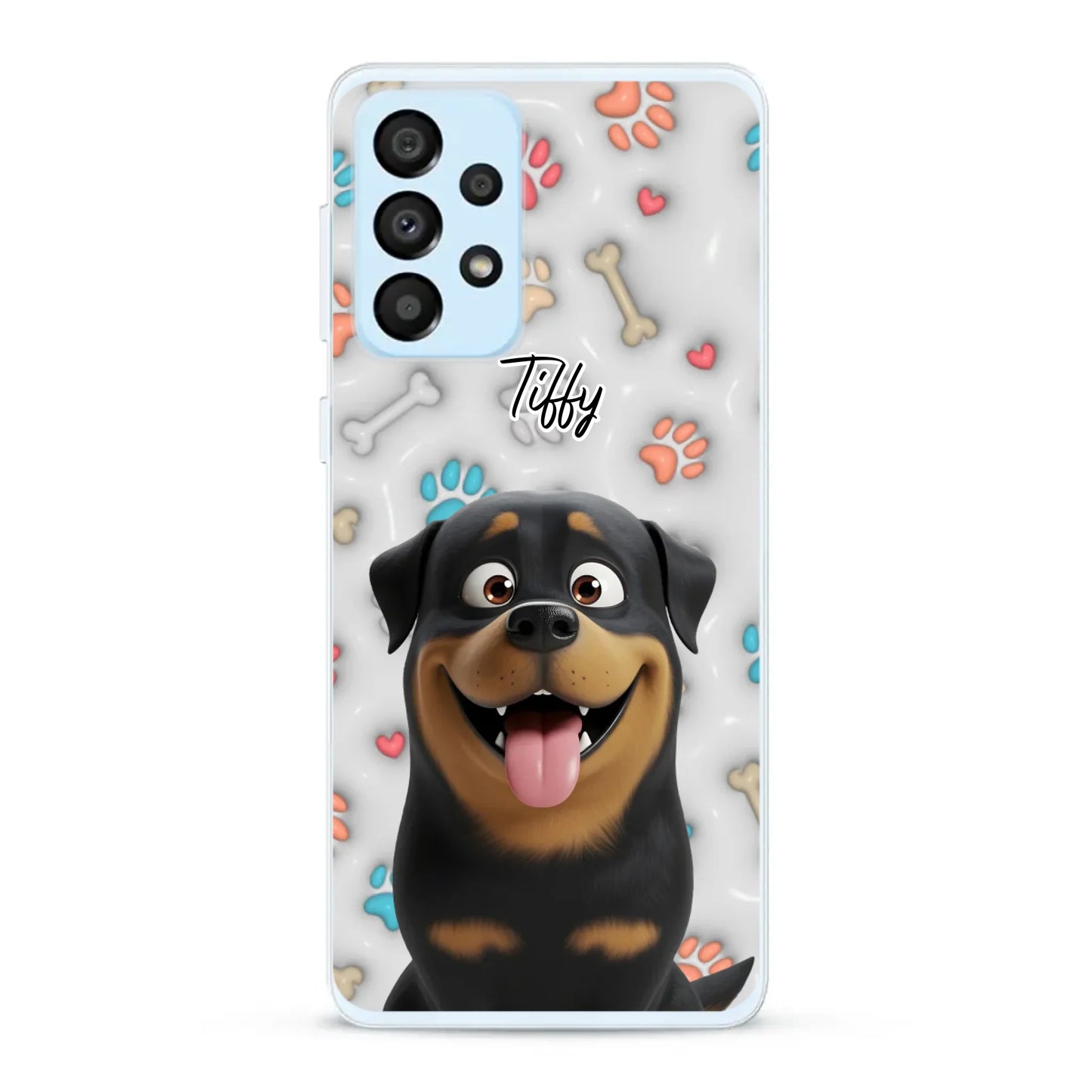 My fave pair of paws (3D look) - Personalised Phone Case