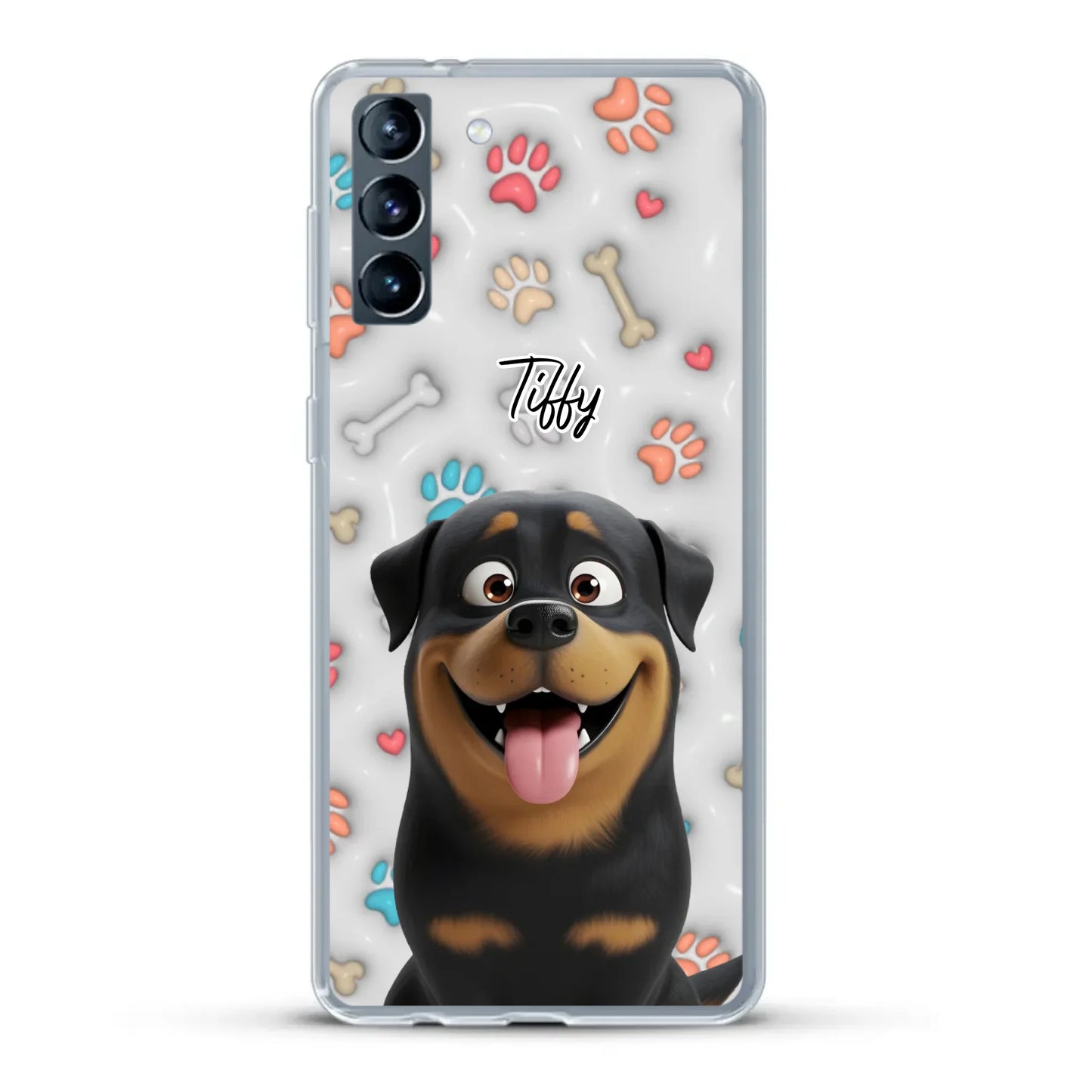 My fave pair of paws (3D look) - Personalised Phone Case