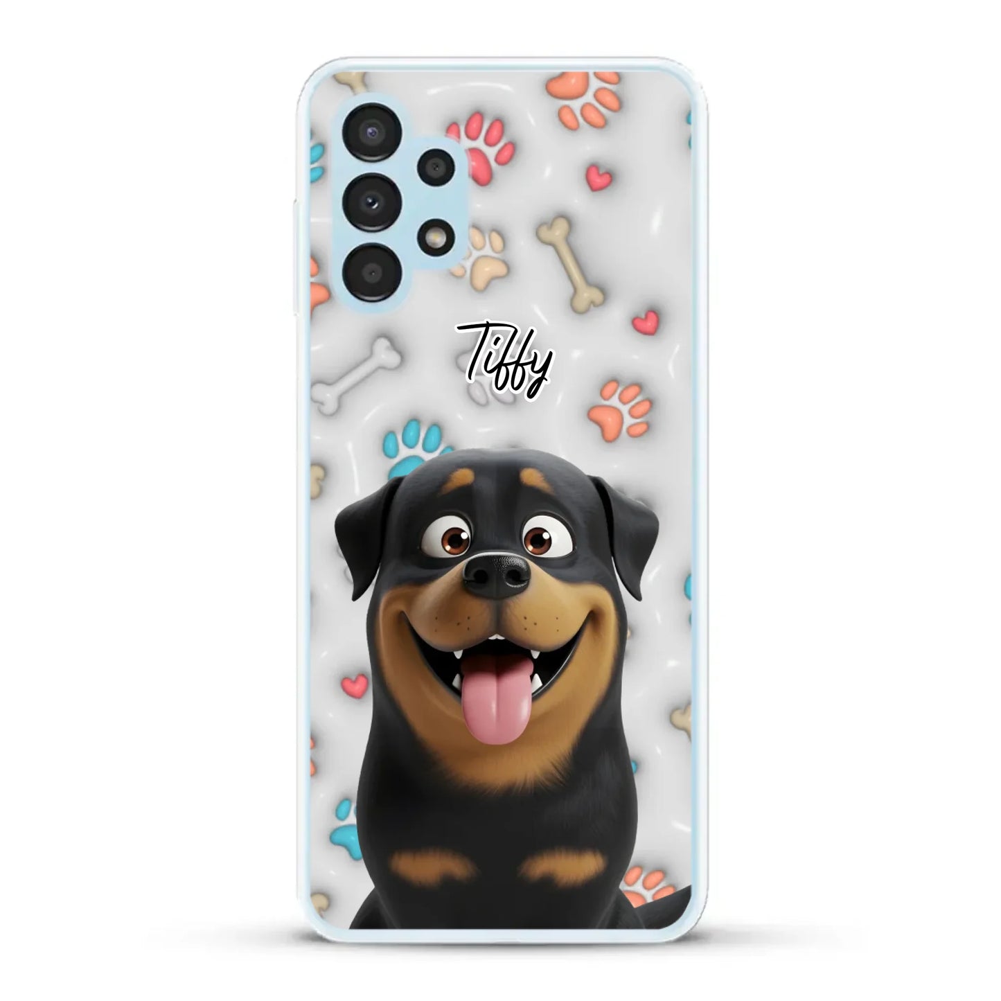 My fave pair of paws (3D look) - Personalised Phone Case