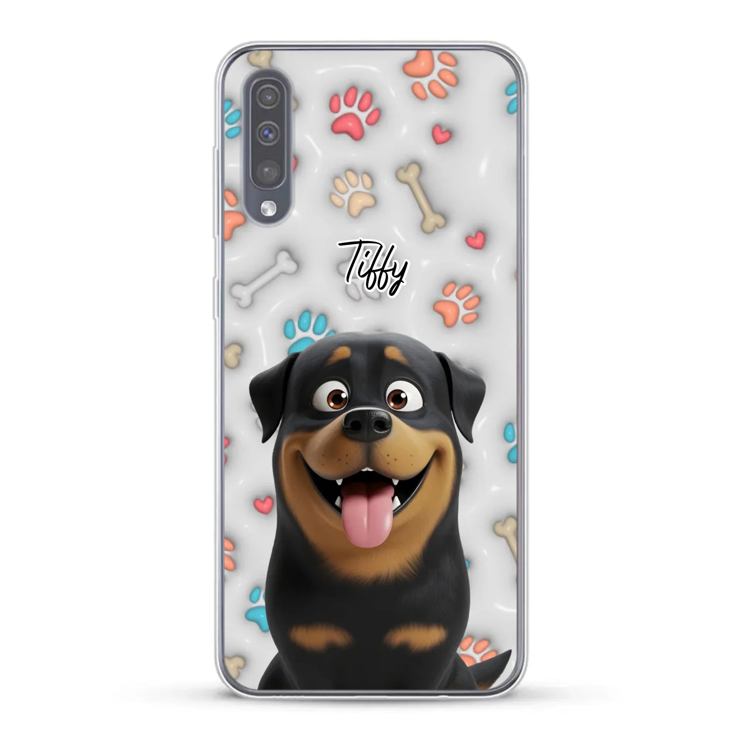 My fave pair of paws (3D look) - Personalised Phone Case