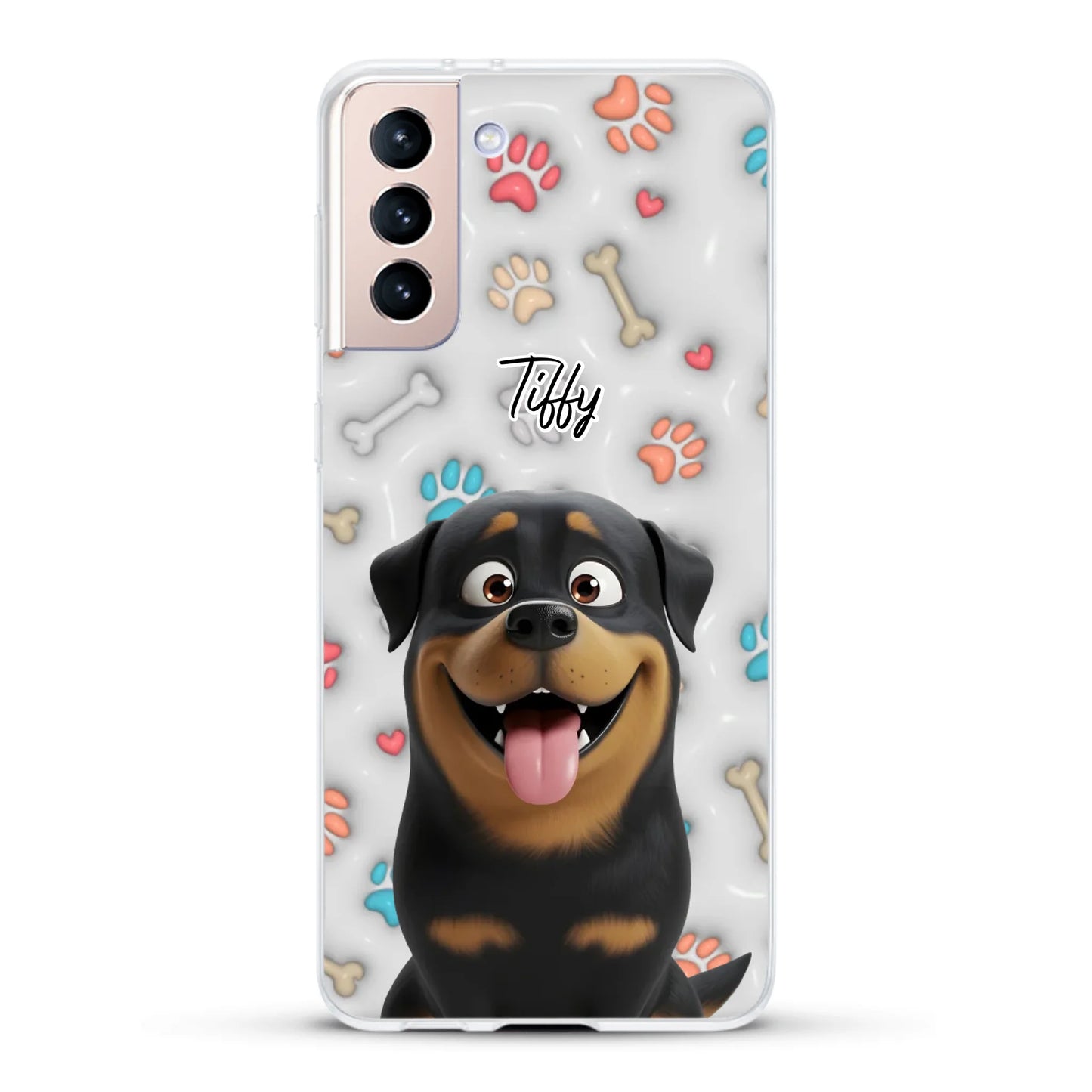 My fave pair of paws (3D look) - Personalised Phone Case