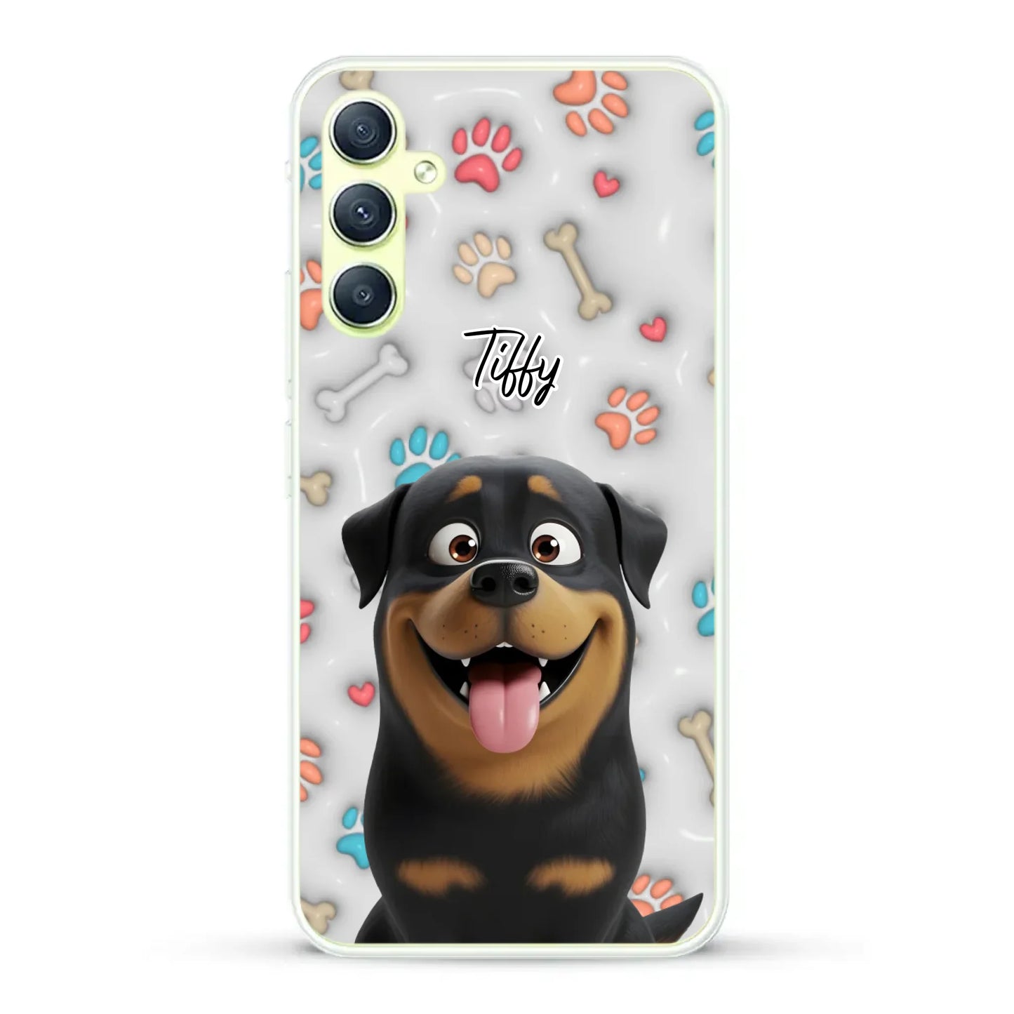 My fave pair of paws (3D look) - Personalised Phone Case