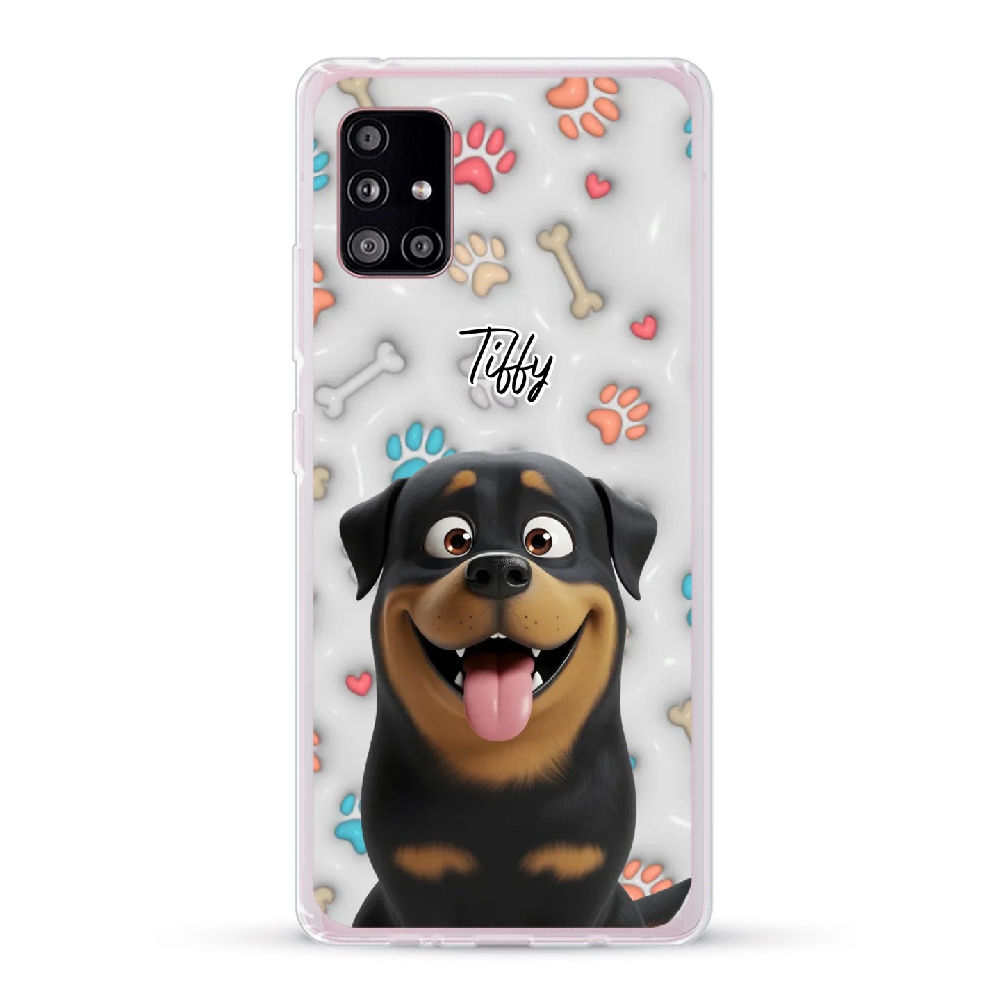 My fave pair of paws (3D look) - Personalised Phone Case