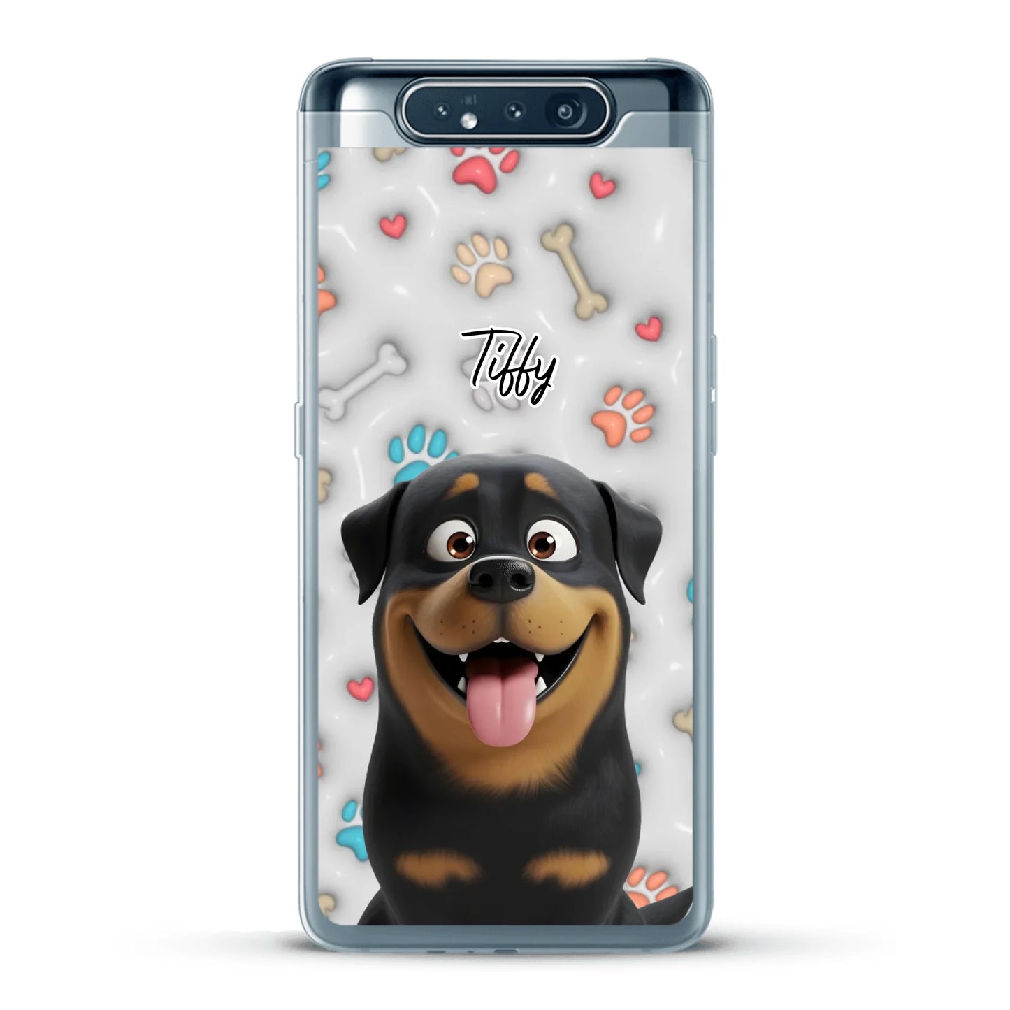 My fave pair of paws (3D look) - Personalised Phone Case