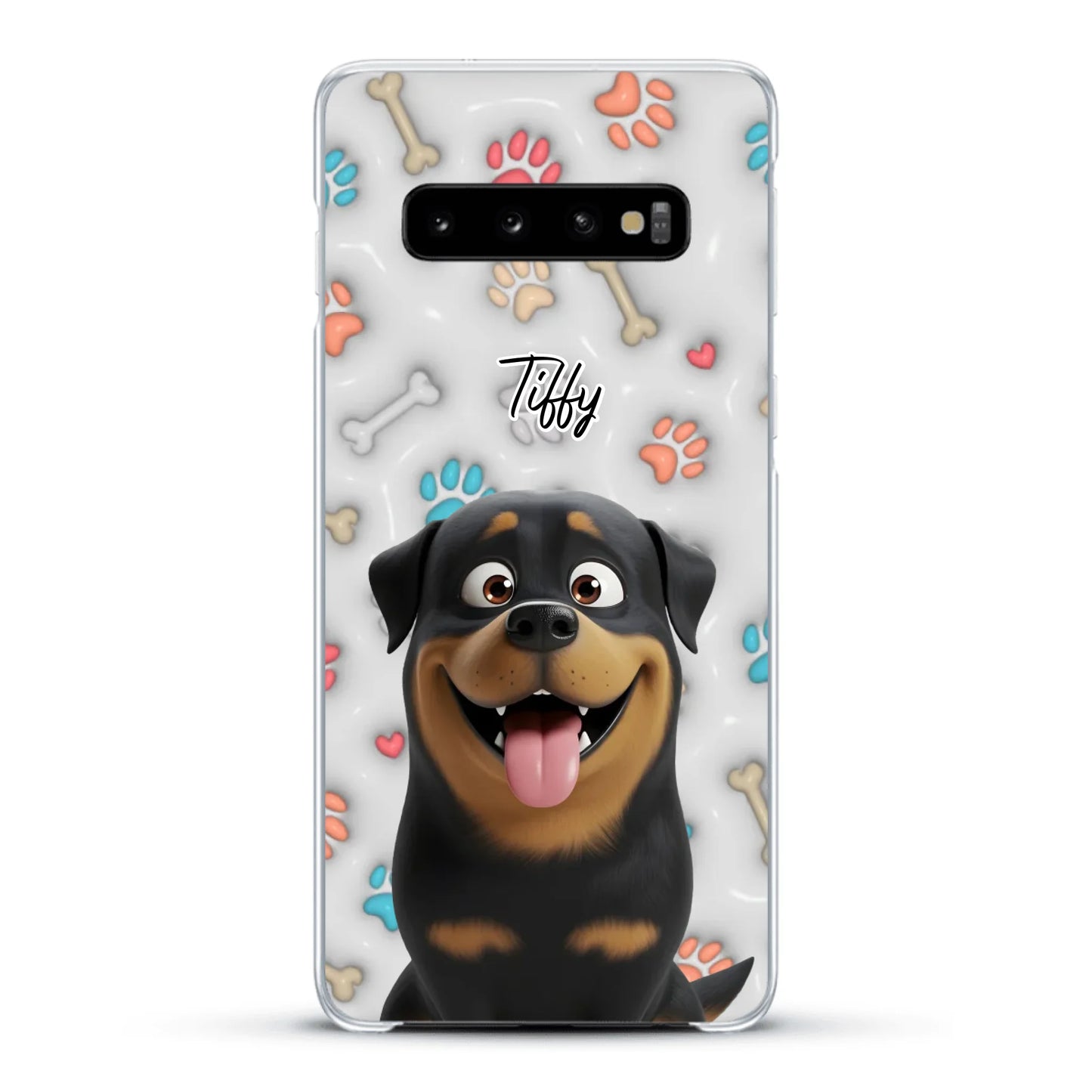 My fave pair of paws (3D look) - Personalised Phone Case