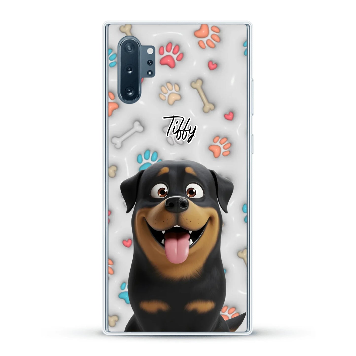 My fave pair of paws (3D look) - Personalised Phone Case