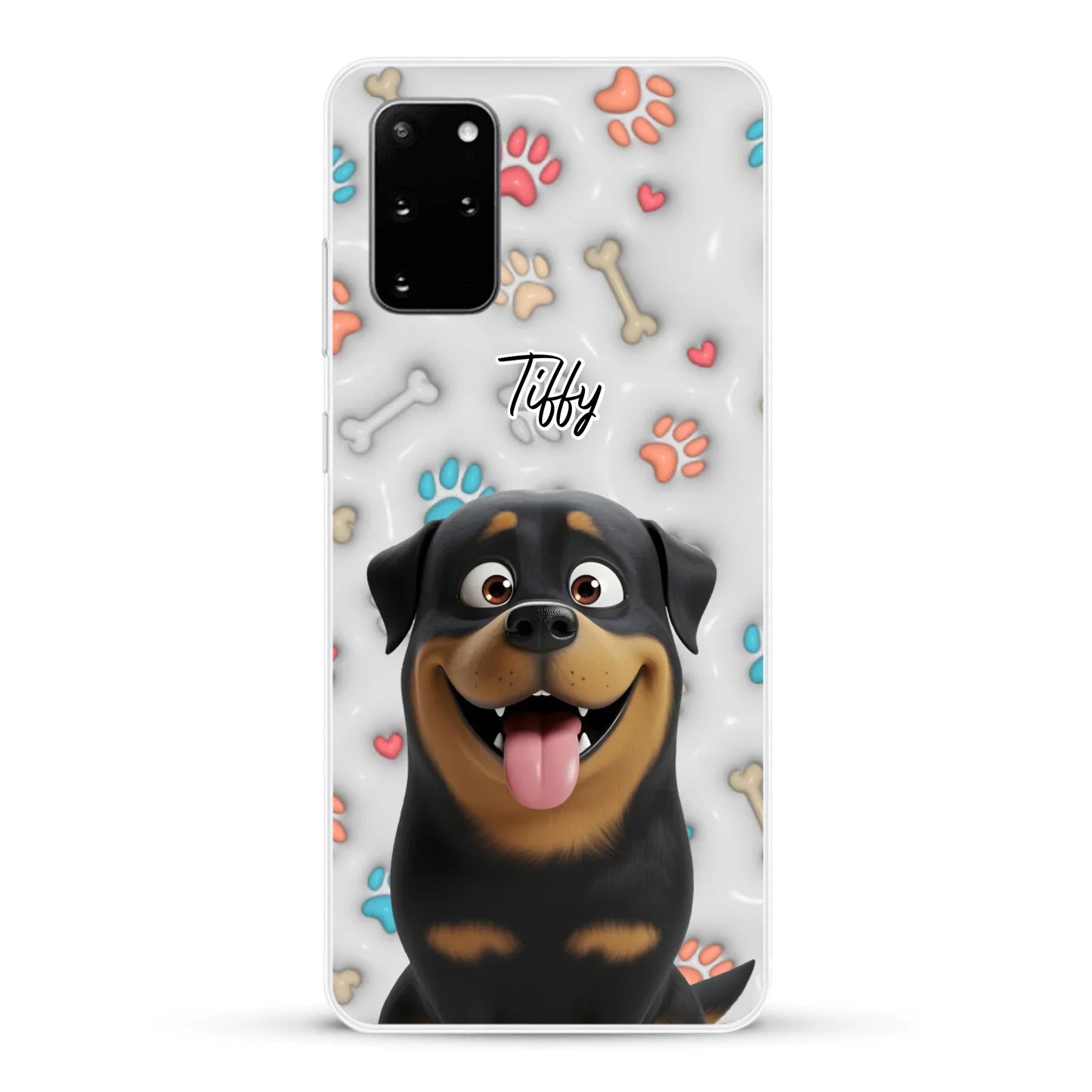 My fave pair of paws (3D look) - Personalised Phone Case