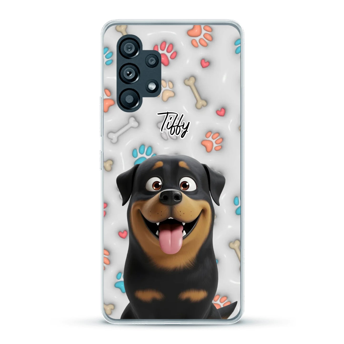 My fave pair of paws (3D look) - Personalised Phone Case