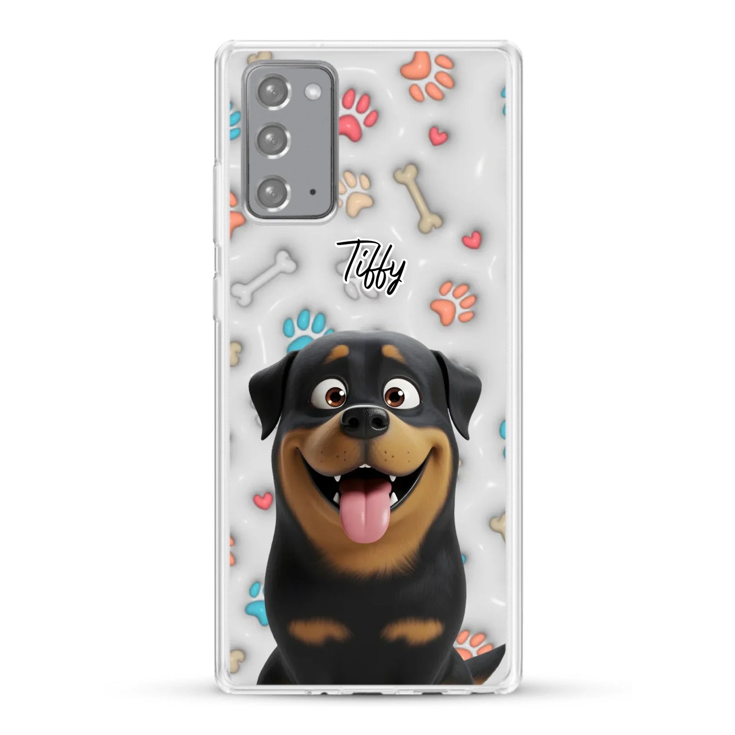 My fave pair of paws (3D look) - Personalised Phone Case