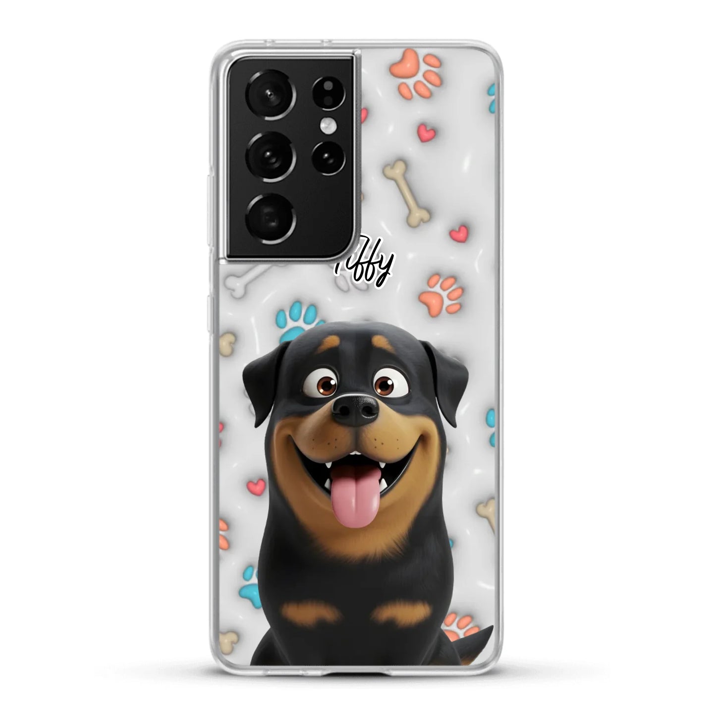 My fave pair of paws (3D look) - Personalised Phone Case