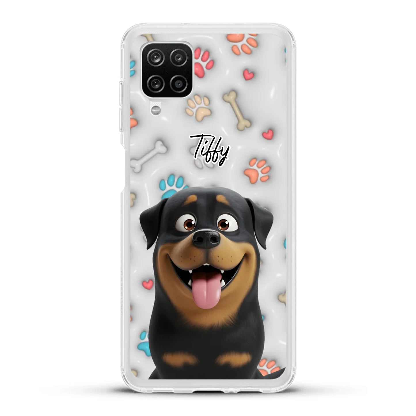 My fave pair of paws (3D look) - Personalised Phone Case